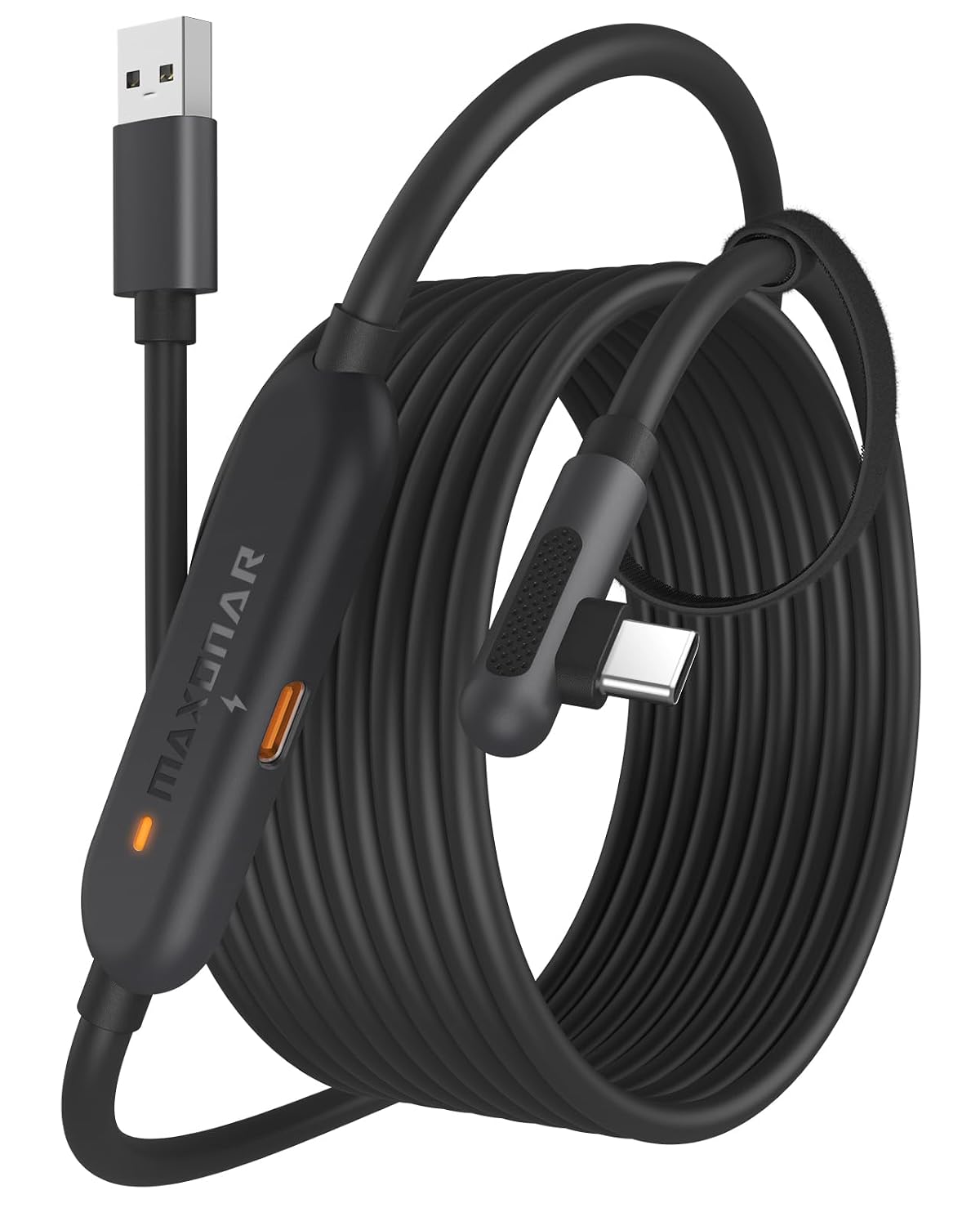Detalle de Maxonar VR Charging Link Cable 5m (Next-Gen Chip) USB C Cable for Meta Quest & PC VR
