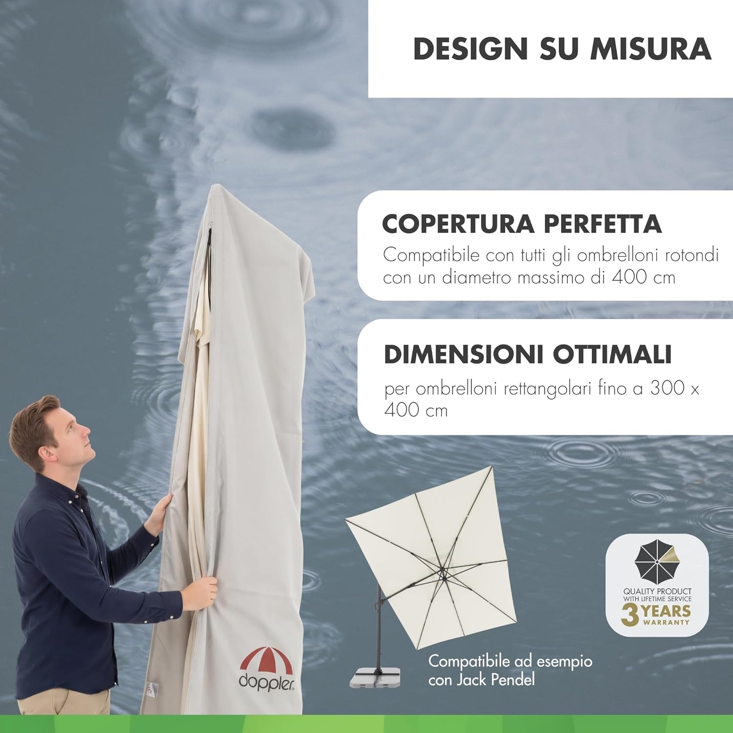 Thumbnail 3 de Doppler Copertura: protezione elegante e pratica per ombrellone