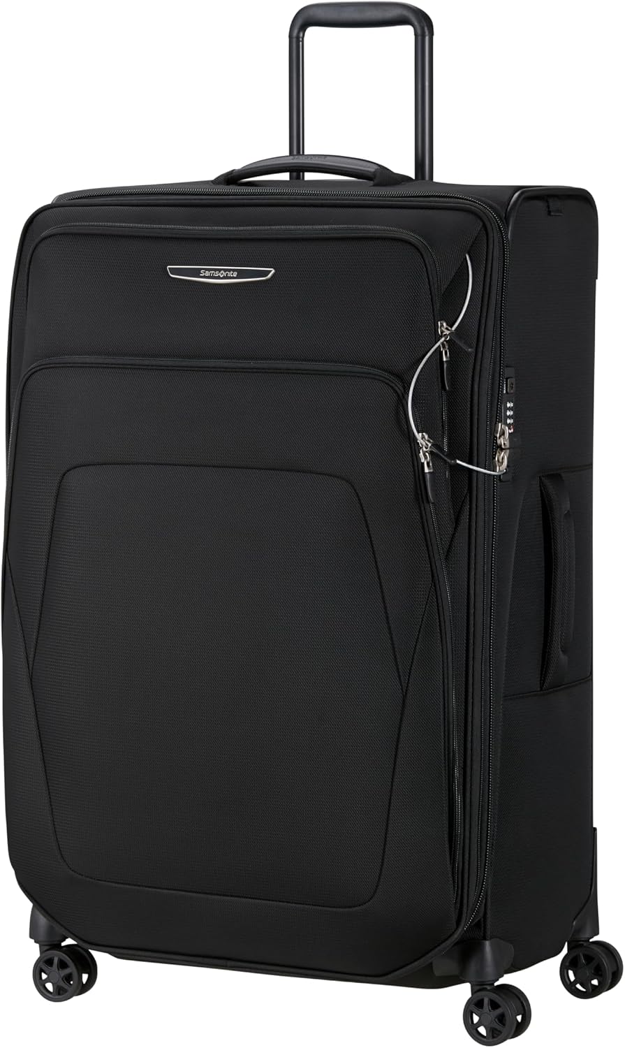 Detalle de Samsonite Spark SNG Eco - Valise Souple 79 cm Extensible, 4 Roues, TSA, Noir