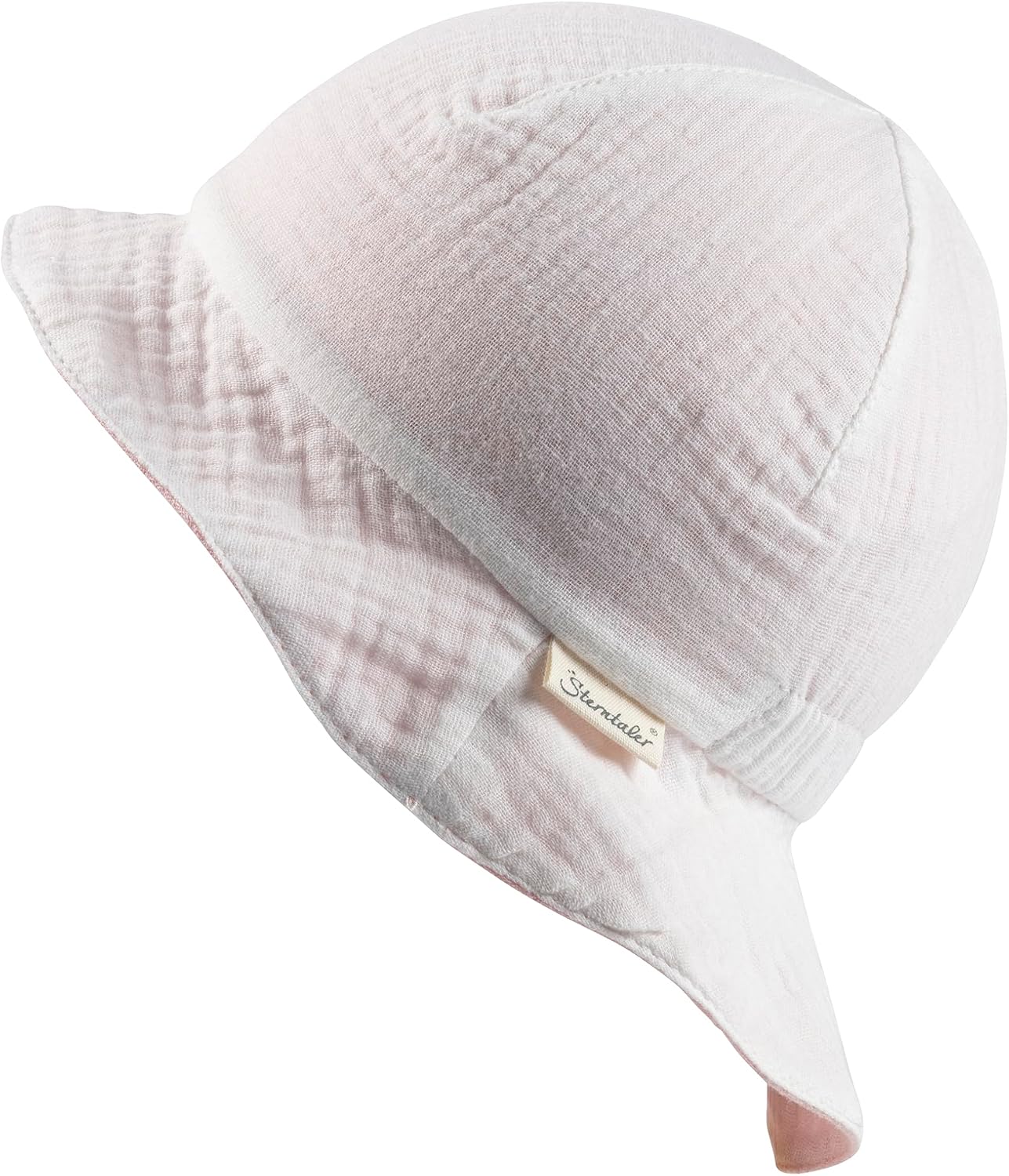 Detalle 2 de Chapeau de Soleil Sterntaler Réversible en Mousseline Unie pour Fille