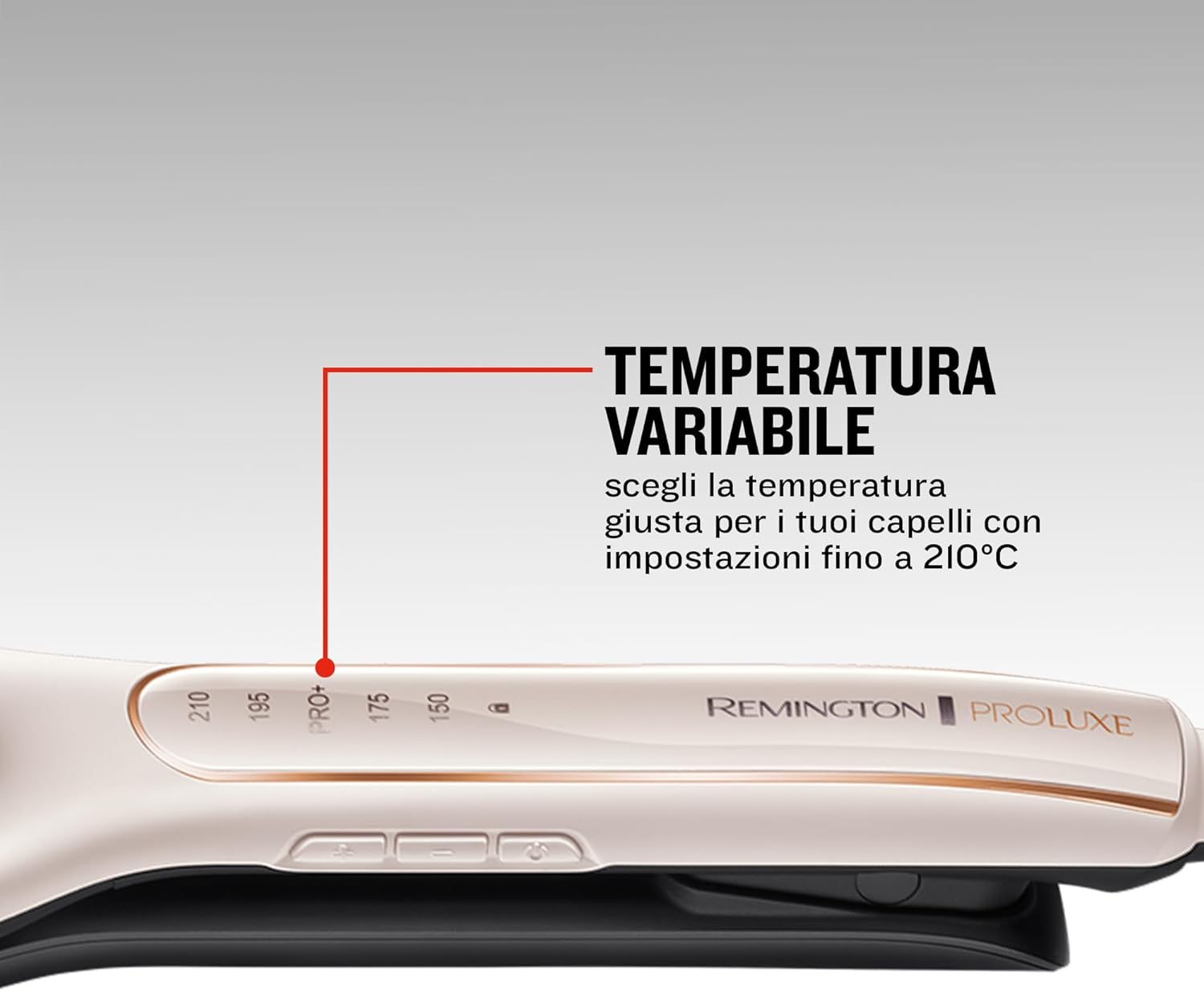 Thumbnail 2 de Remington Proluxe CI91AW piastra arricciacapelli onde con 4 look, 5 temperature e cilindro centrale regolabile (rosa)