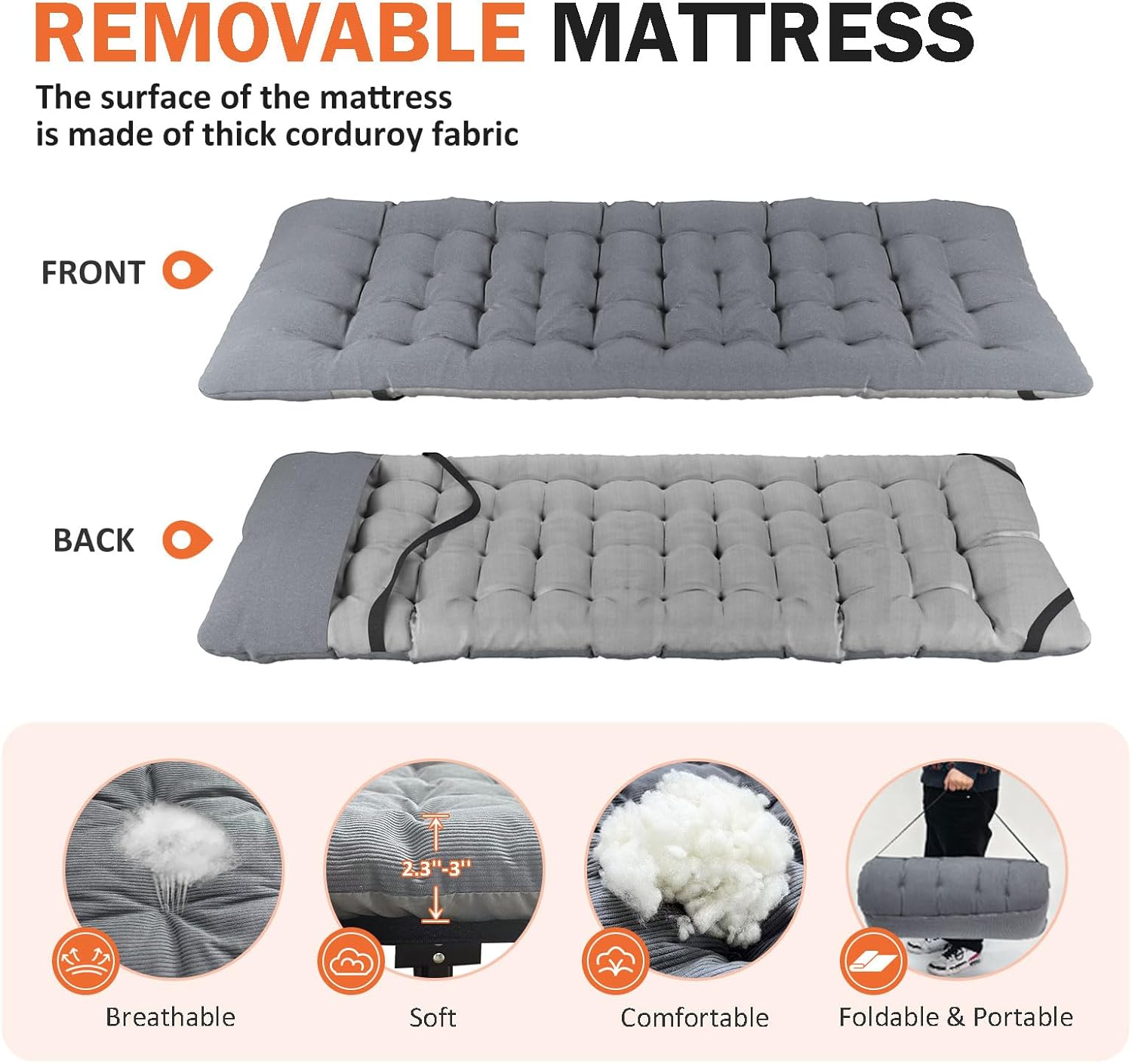 Thumbnail 2 de ATORPOK SHOP camp bed cot 450 lbs