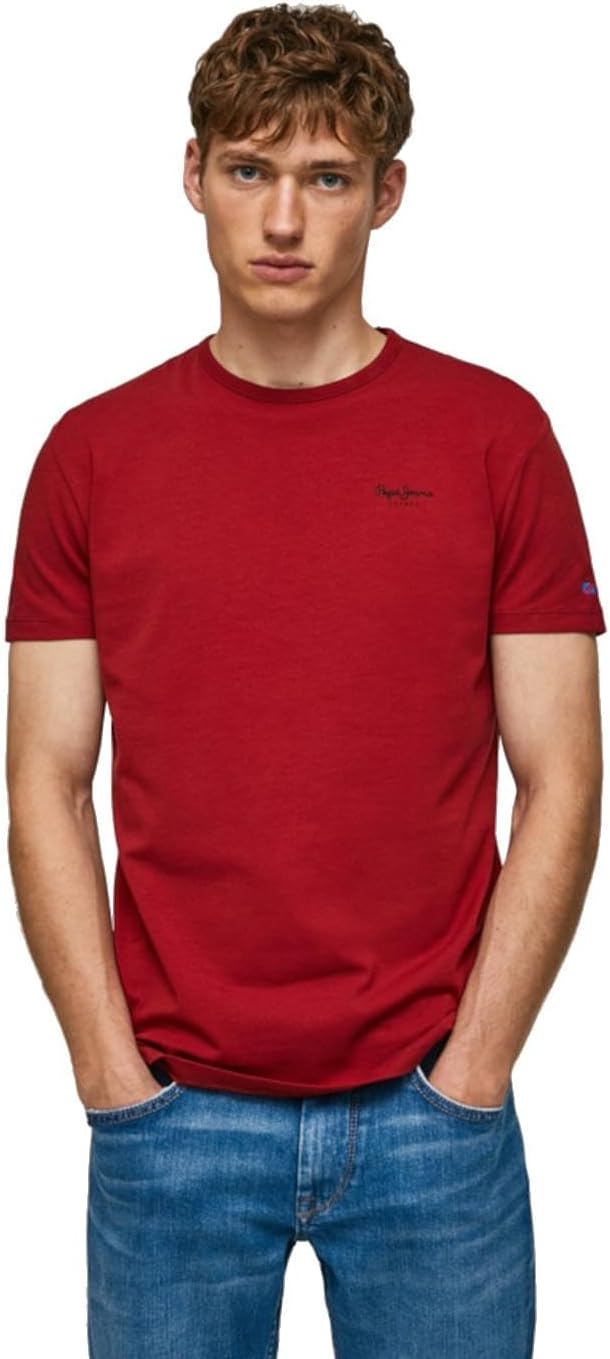 Thumbnail 6 de Pepe Jeans Original Basic 3n T-Shirt Uomo – T-Shirt aderente in cotone con elastan, stampa frontale