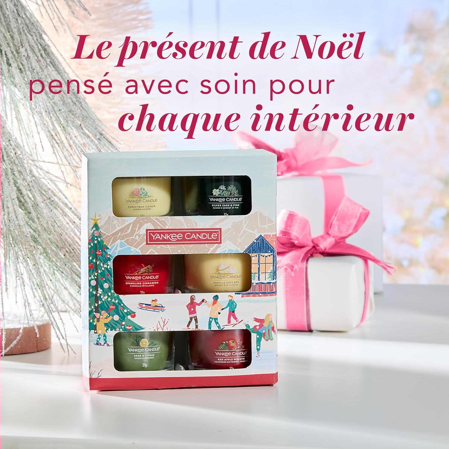 Thumbnail 1 de Coffret de bougies parfumées de Noël – 6 mini bougies votives Signature (Collection Après Ski)