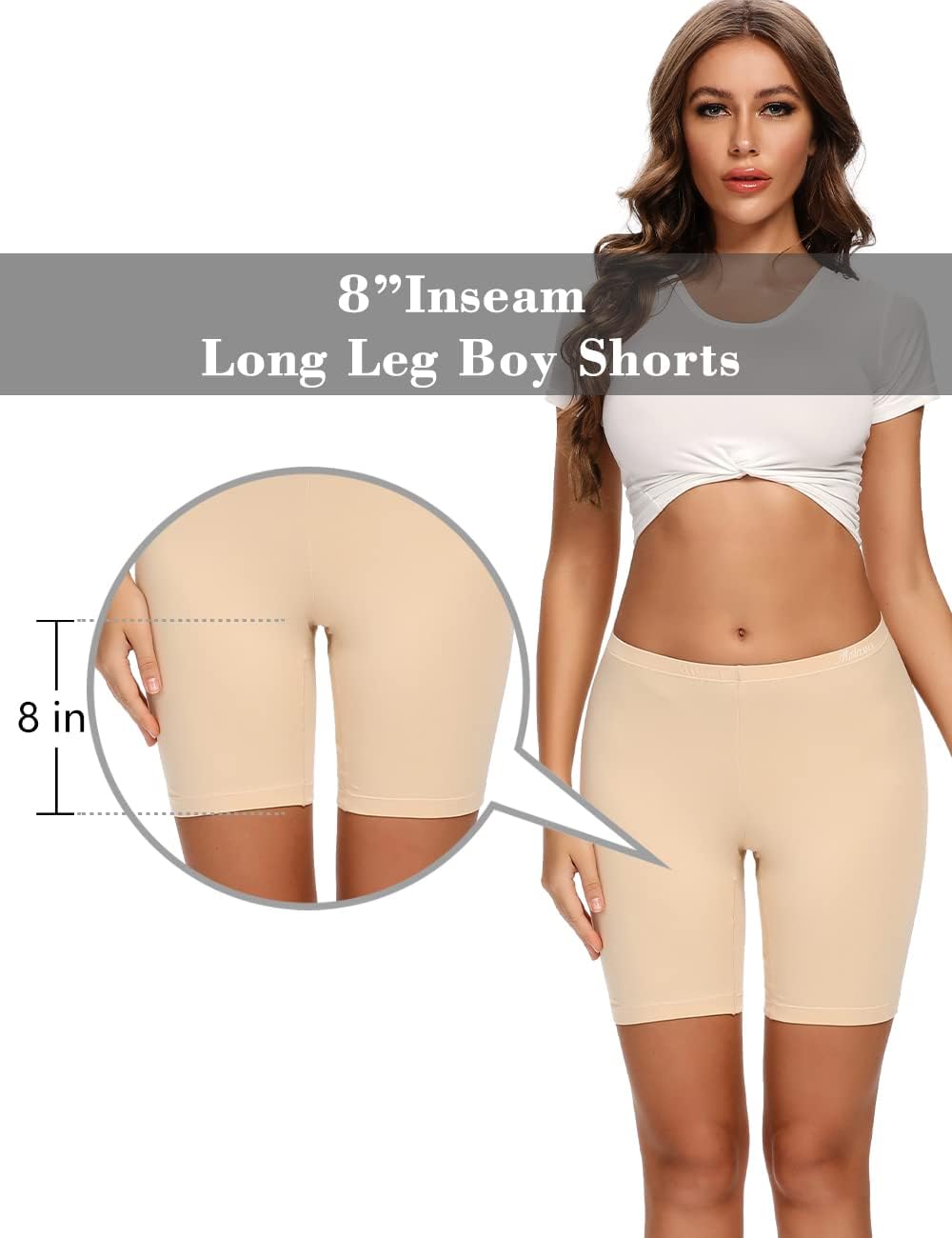 Detalle 2 de Molasus Womens Cotton Boxer Shorts