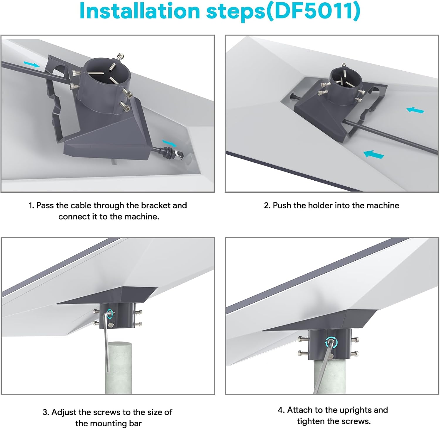 Thumbnail 3 de QUIDDITY Starlink Pole Mount Gen 3 – Premium Aluminium Heavy-Duty Bracket