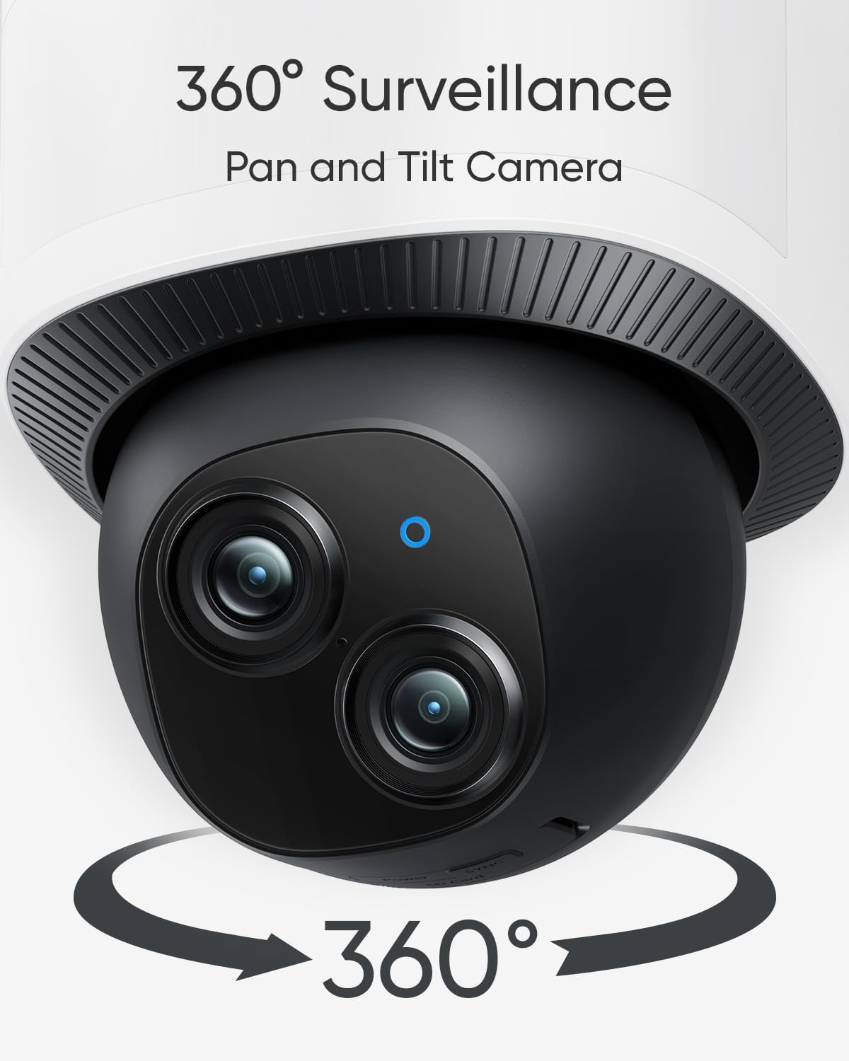 Detalle de eufy Security Floodlight Camera E340: Dual-Lens 360° Coverage with AI Tracking