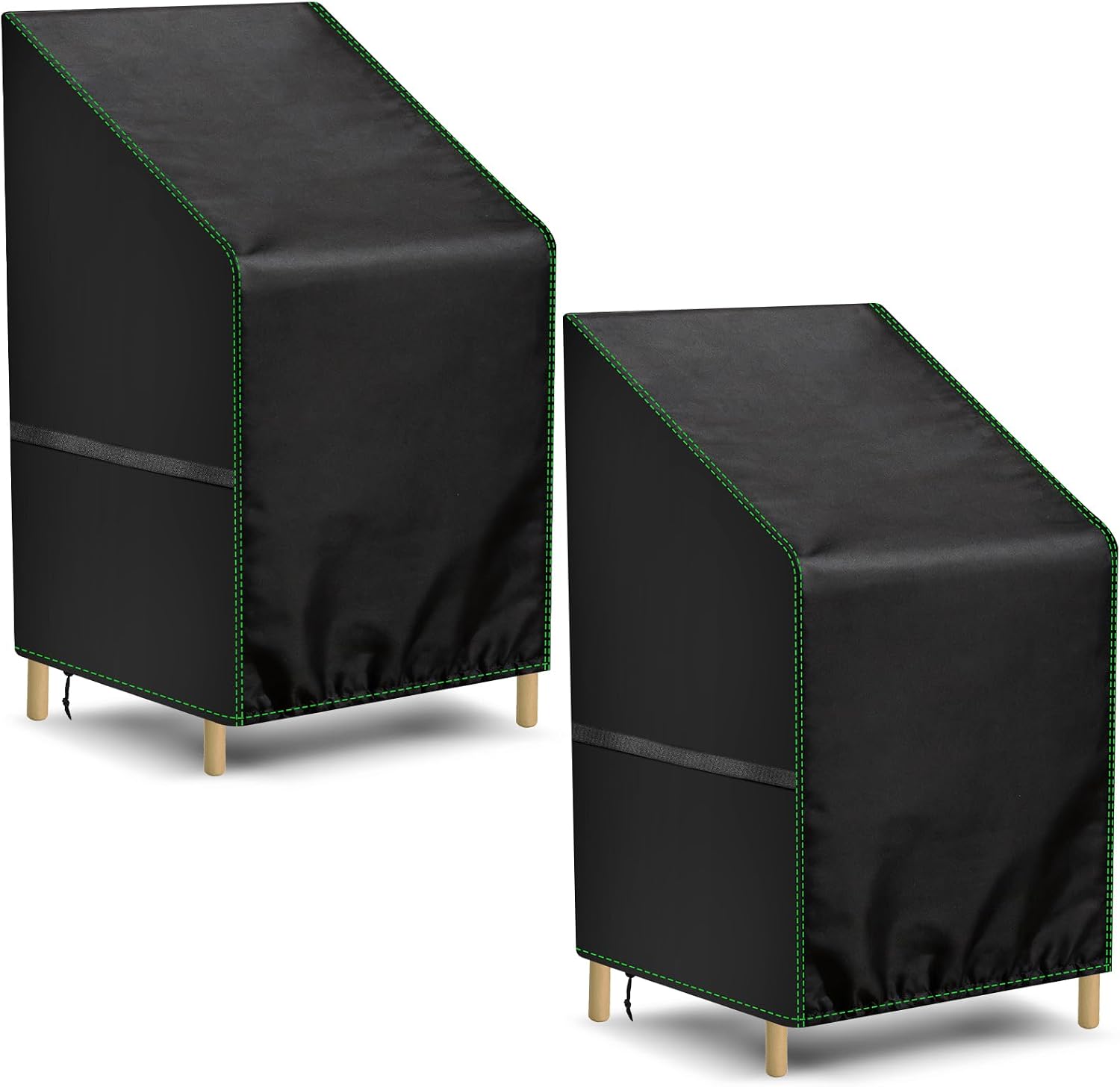 Detalle de Zocipro HBT-G037 tuinstoelhoezen, 210D Oxford, waterdicht, verstelbaar, 2 stuks