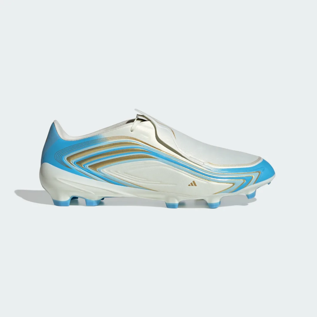 Detalle de Bota de fútbol F50 Messi League para césped natural seco de Adidas