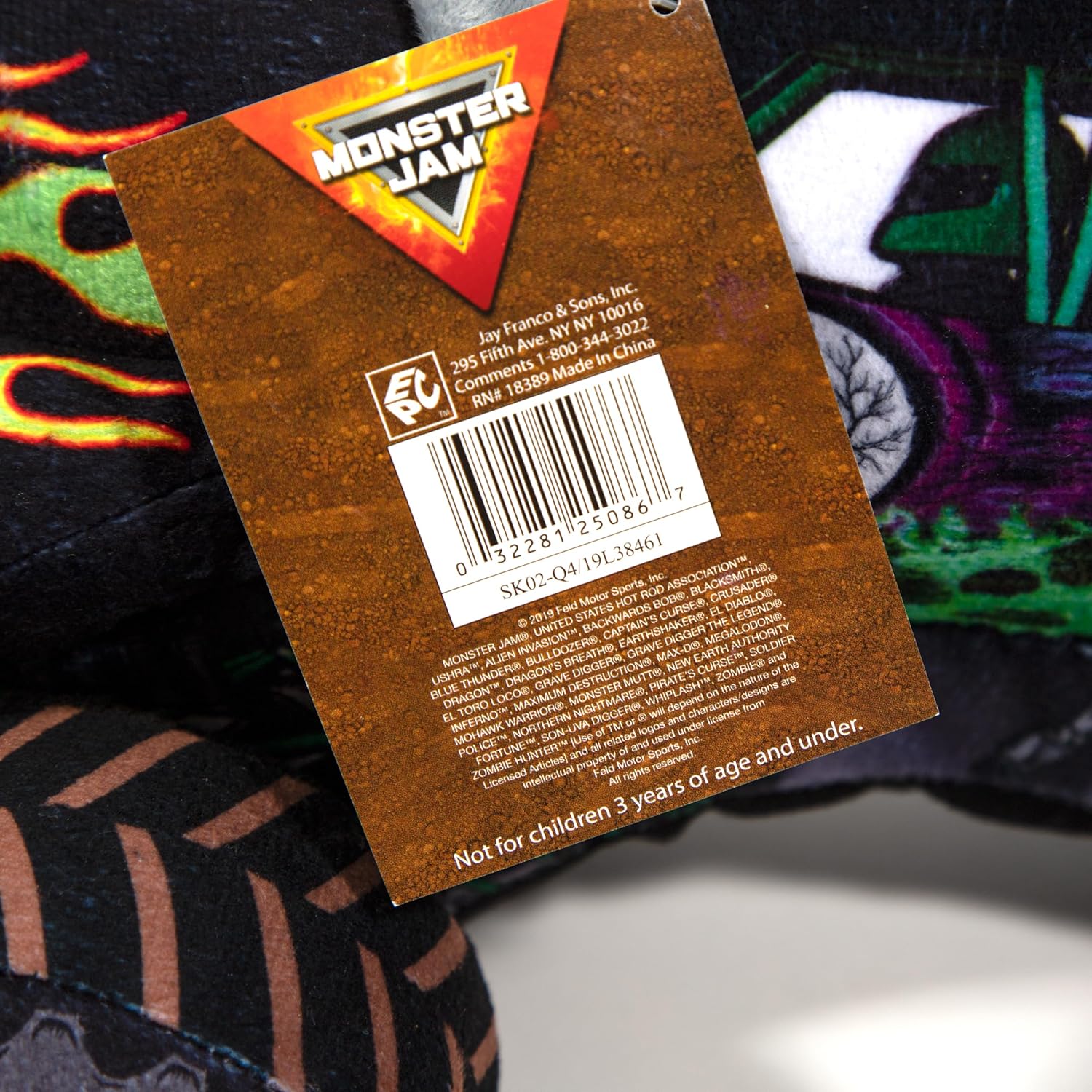 Thumbnail 5 de Jay Franco Monster Jam Grave Digger plush pillow buddy (32cm) – cosy kids soft character cushion