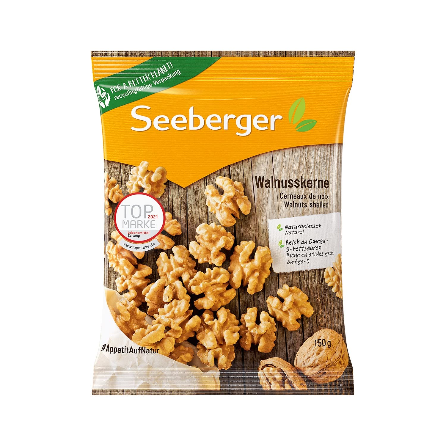 Thumbnail 3 de Seeberger Walnusskerne ohne Schale (1 x 500 g) – vegan, ohne Zusatzstoffe, ideal als Snack