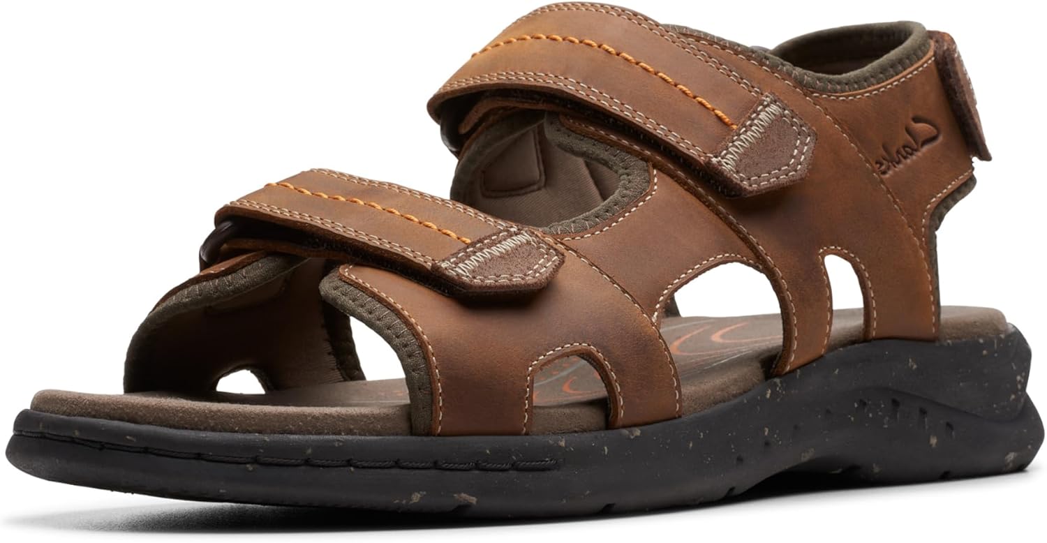 Thumbnail 3 de Clarks Walkford Walk sandale sport en cuir souple pour homme