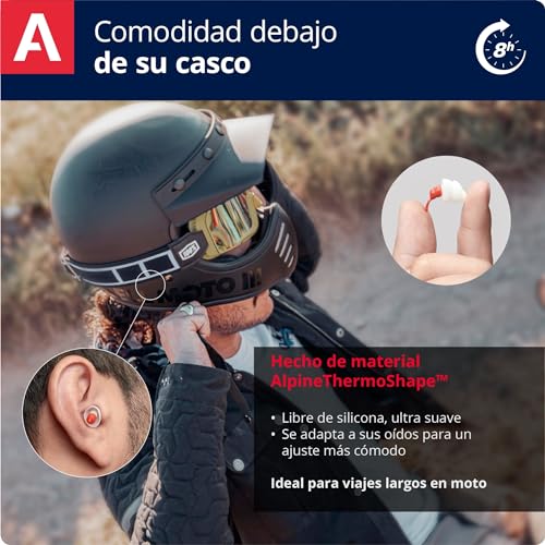 Detalle 1 de Alpine MotoSafe Pro tapones para motociclismo