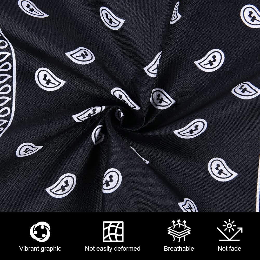 Thumbnail 2 de Aomig bandana och huvudsjal med paisleytryck för flera sätt att bära