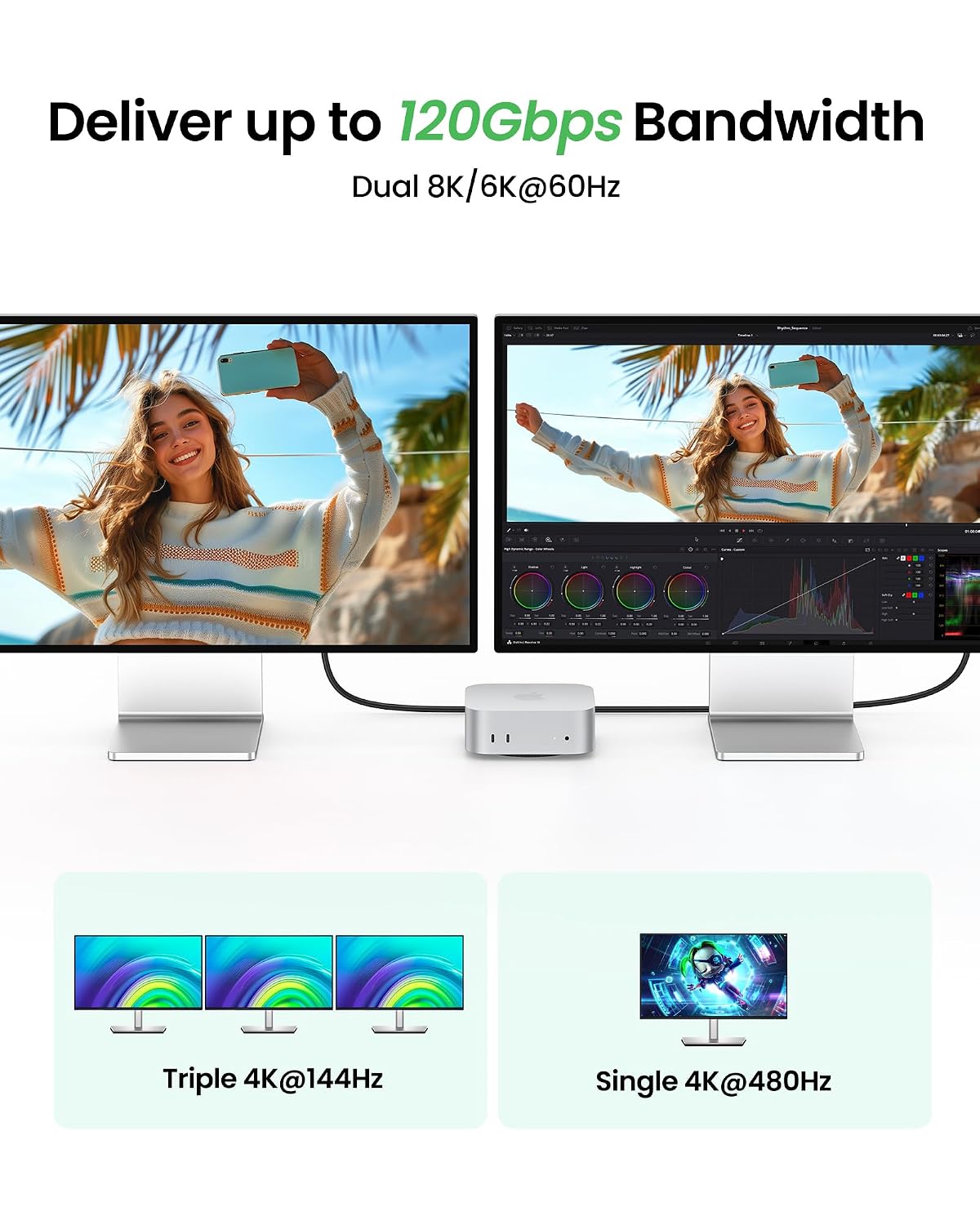 Detalle de Fitee Thunderbolt 5 Cable 3FT — 240W charging