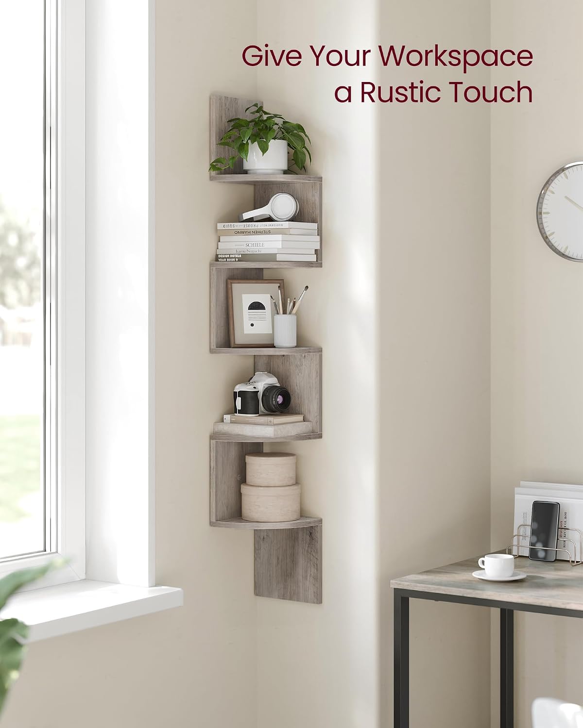 Thumbnail 4 de VASAGLE LBC072M01 5-tier corner shelf for home