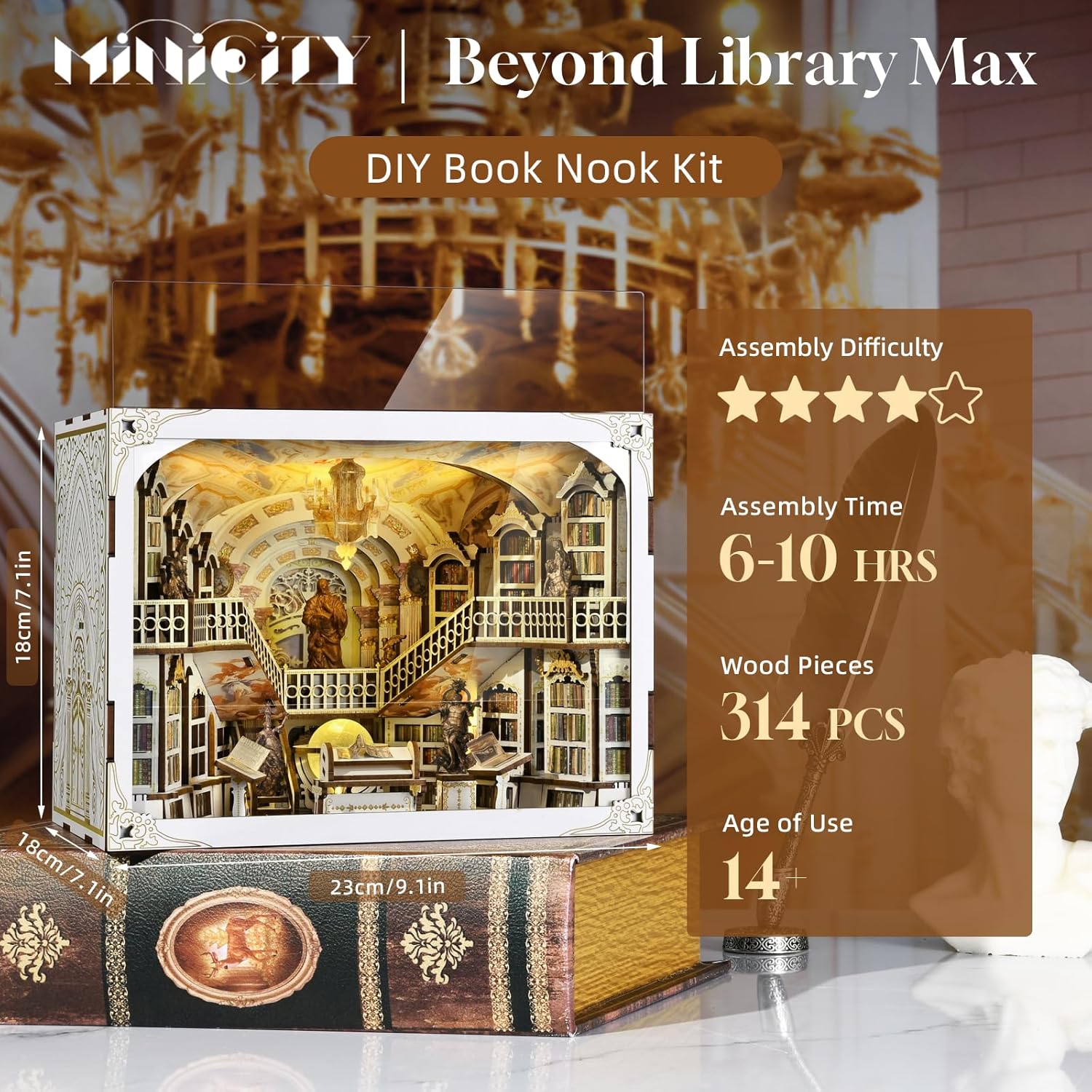 Detalle 2 de MiniCity Book Nook Kit fai da te