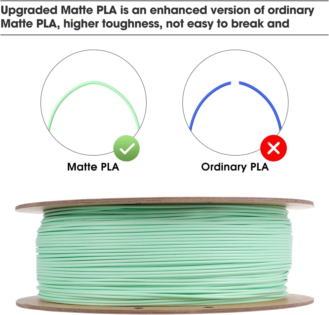 Thumbnail 4 de eSUN Matte PLA Filament 1.75mm Mint Green