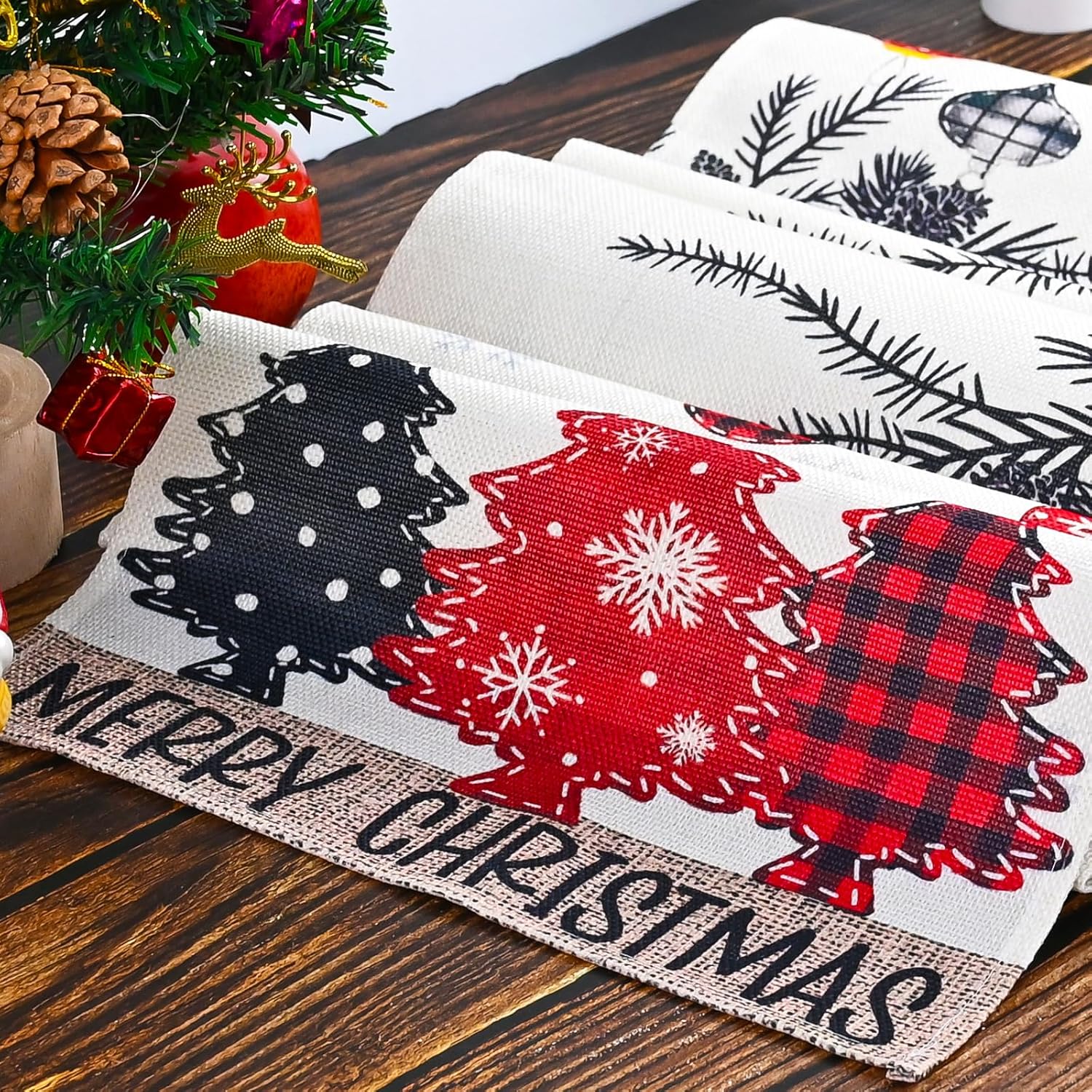 Thumbnail 4 de TAIANJI Christmas Table Runner 180x33cm