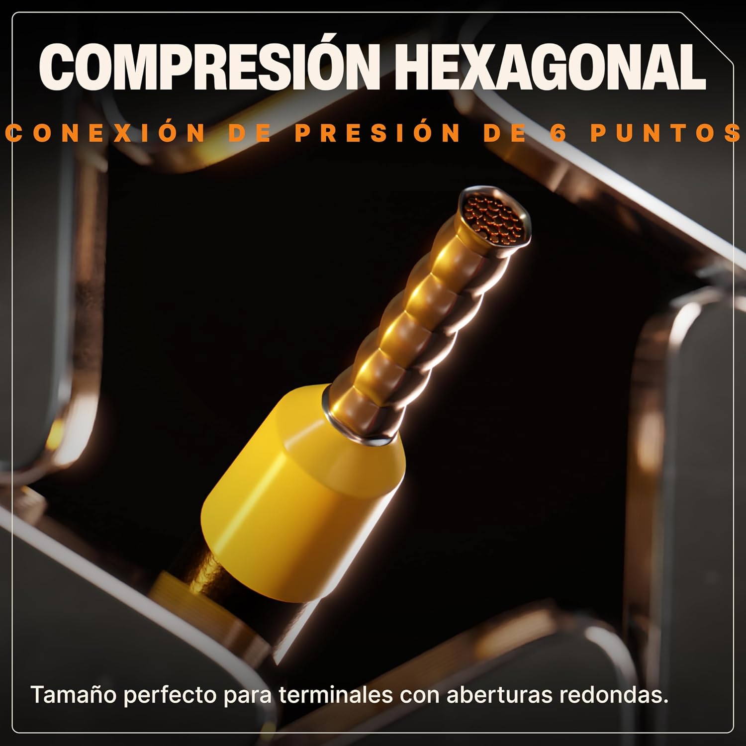 Thumbnail 4 de BAURIX Crimpadora Terminales Eléctricos hexagonal