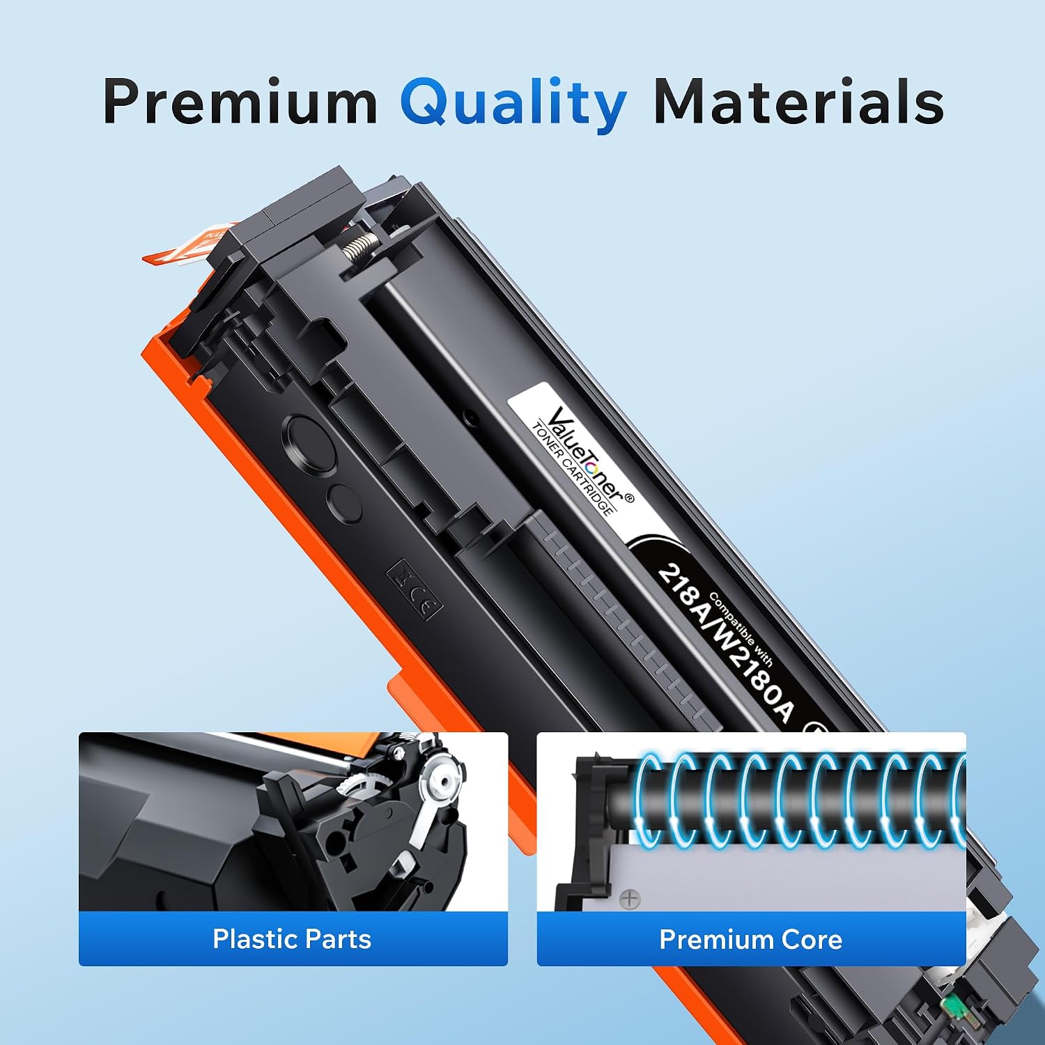 Detalle de Valuetoner 218A Toner Cartridge 4-Pack with Chips for HP Color LaserJet Pro