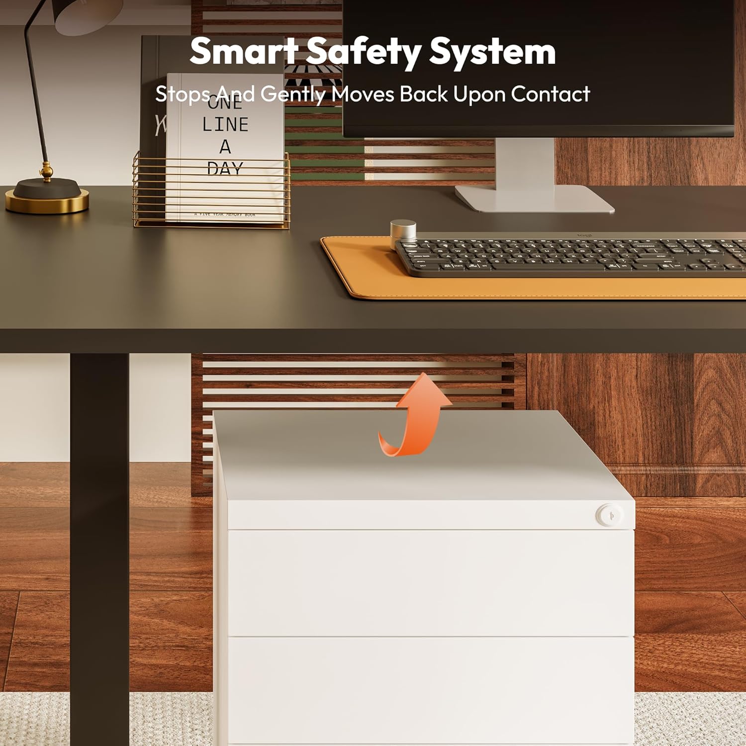 Thumbnail 4 de SANODESK Höhenverstellbarer Schreibtisch 200 x 80 cm – elektrisch, leise, ergonomisch