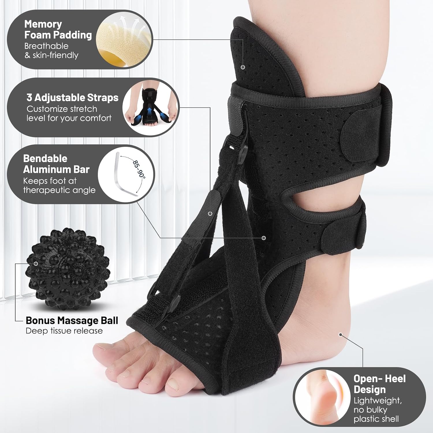 Thumbnail 4 de KOVELYSSE Plantar Fasciitis Night Splint Kit