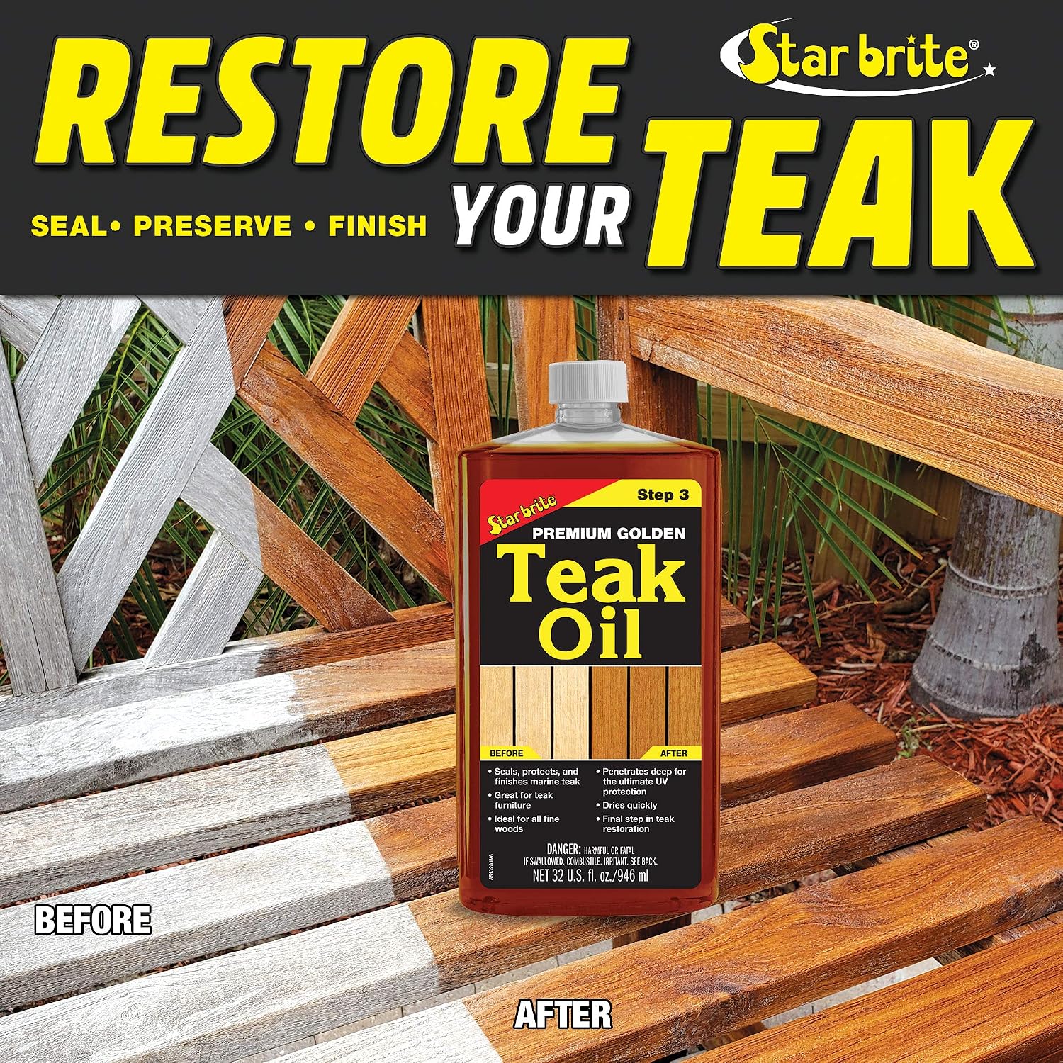 Detalle 1 de Star brite teak oil 32 oz