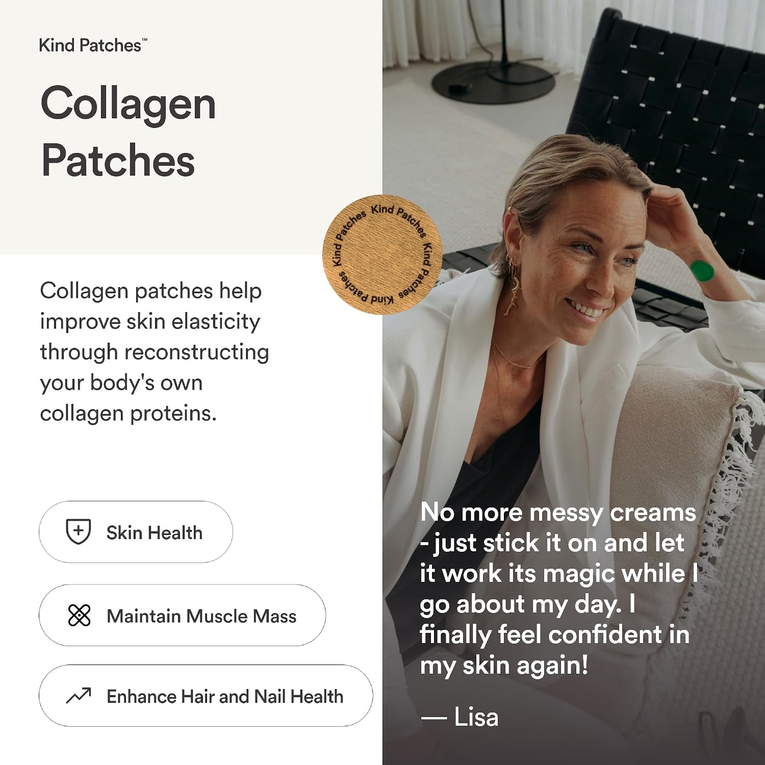 Detalle 2 de Kind Collagen Patches 30 Count