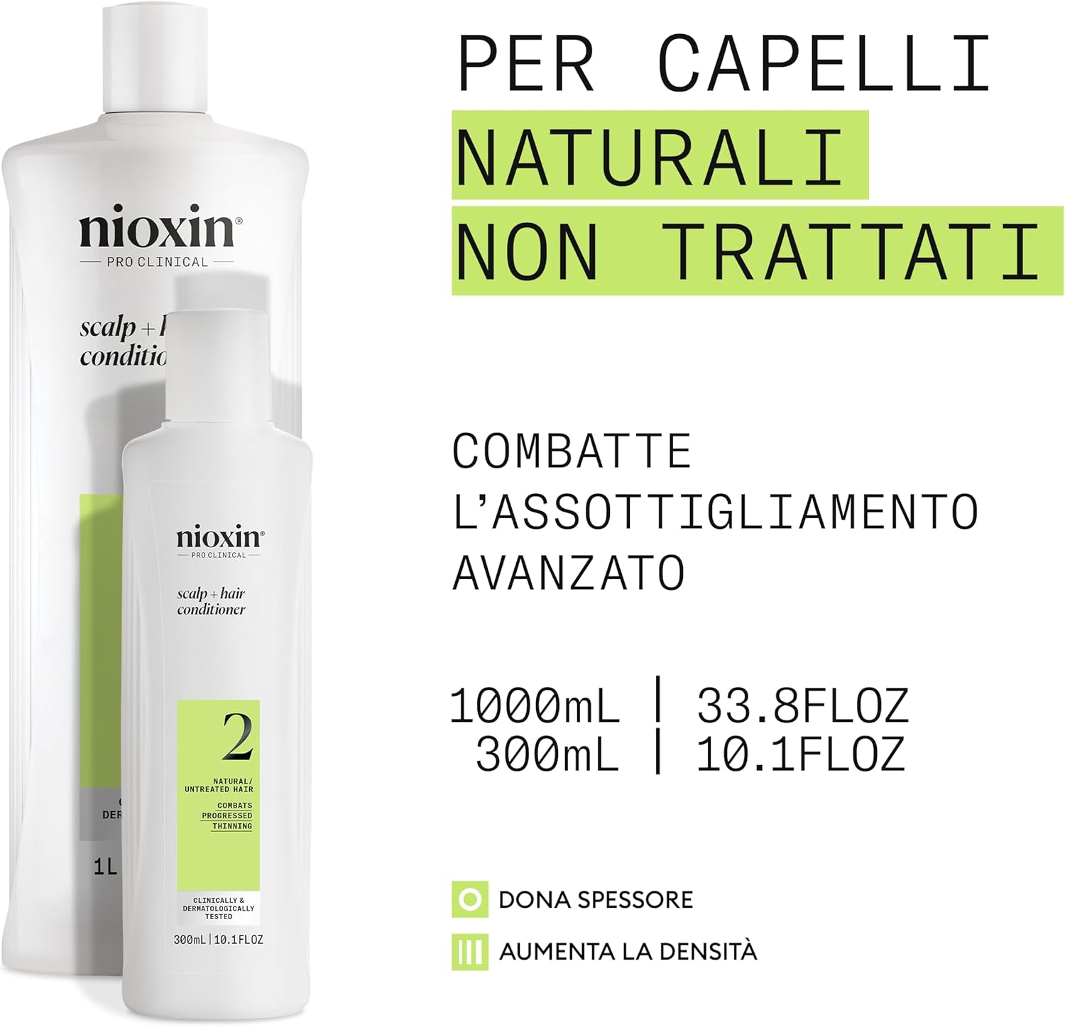 Thumbnail 1 de Nioxin Scalp + Hair Thickening Sistema 2: kit capelli naturali con assottigliamento avanzato