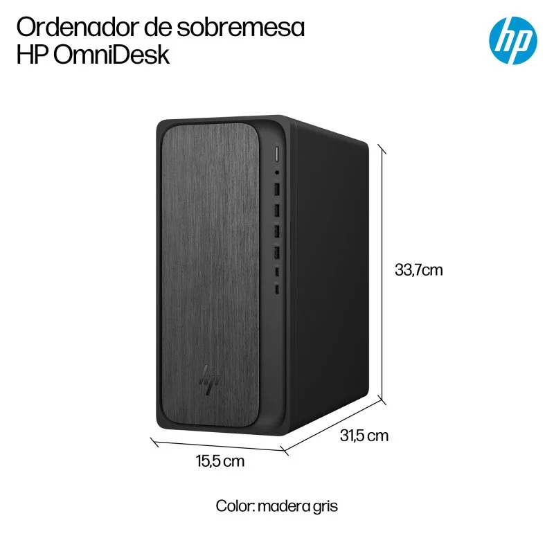 Detalle de HP OmniDesk M02-0004ns, AMD Ryzen 5, 16GB, 1TB SSD