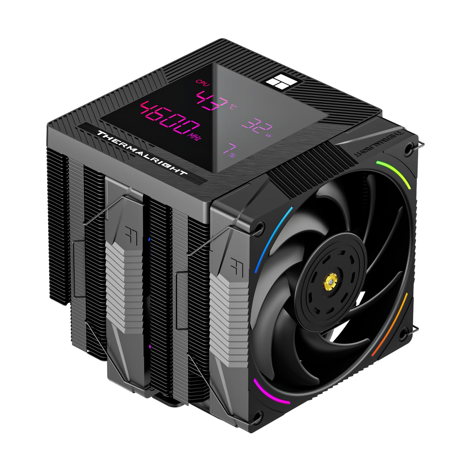 Detalle de Thermalright Phantom Spirit 120 SE CPU Luftkühler – 7 Heatpipes, Dual TL-C12B V2 Fans, AM4/AM5 kompatibel