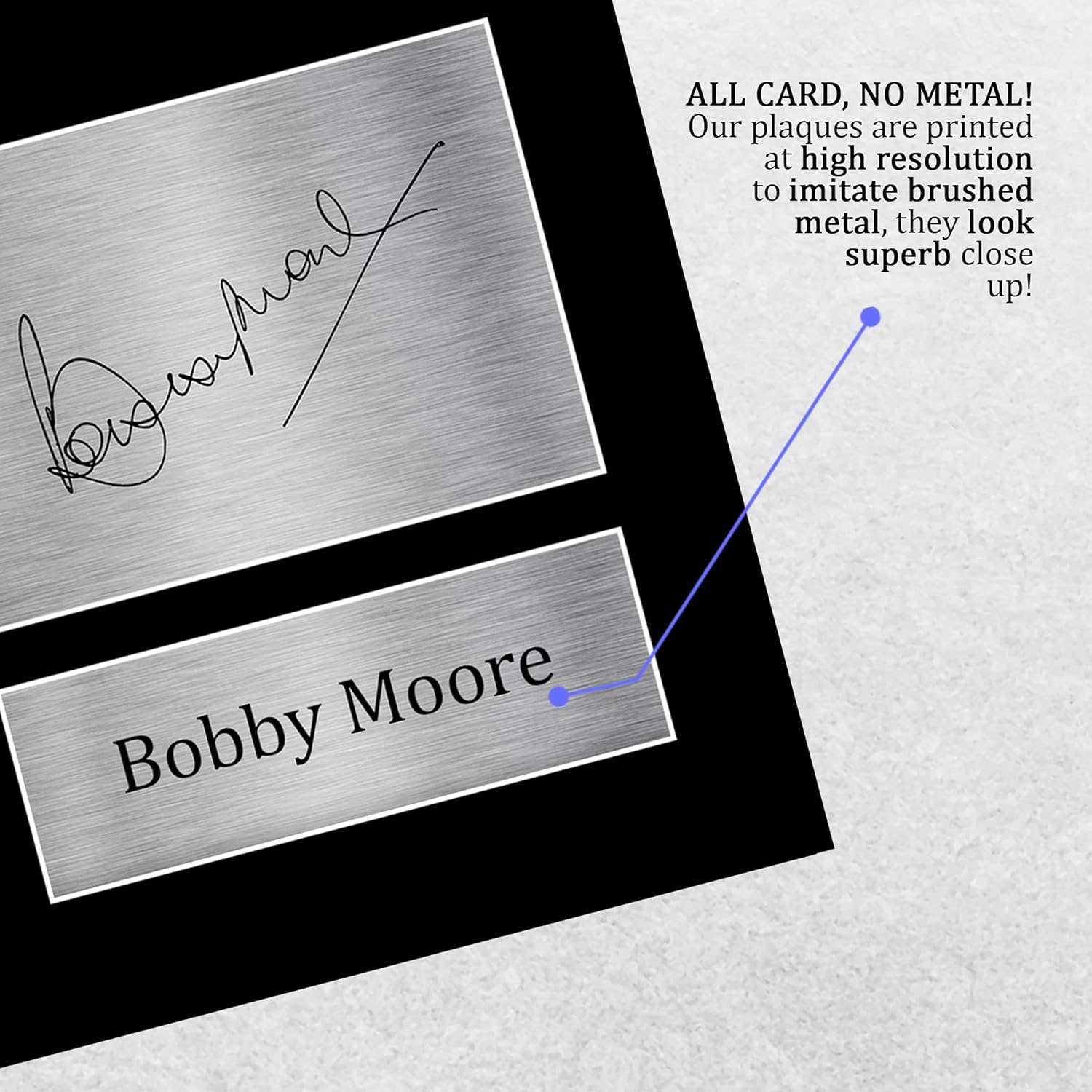 Thumbnail 4 de HWC Trading A4 Bobby Moore West Ham United “The Hammers” signed autograph photo gift – unframed display
