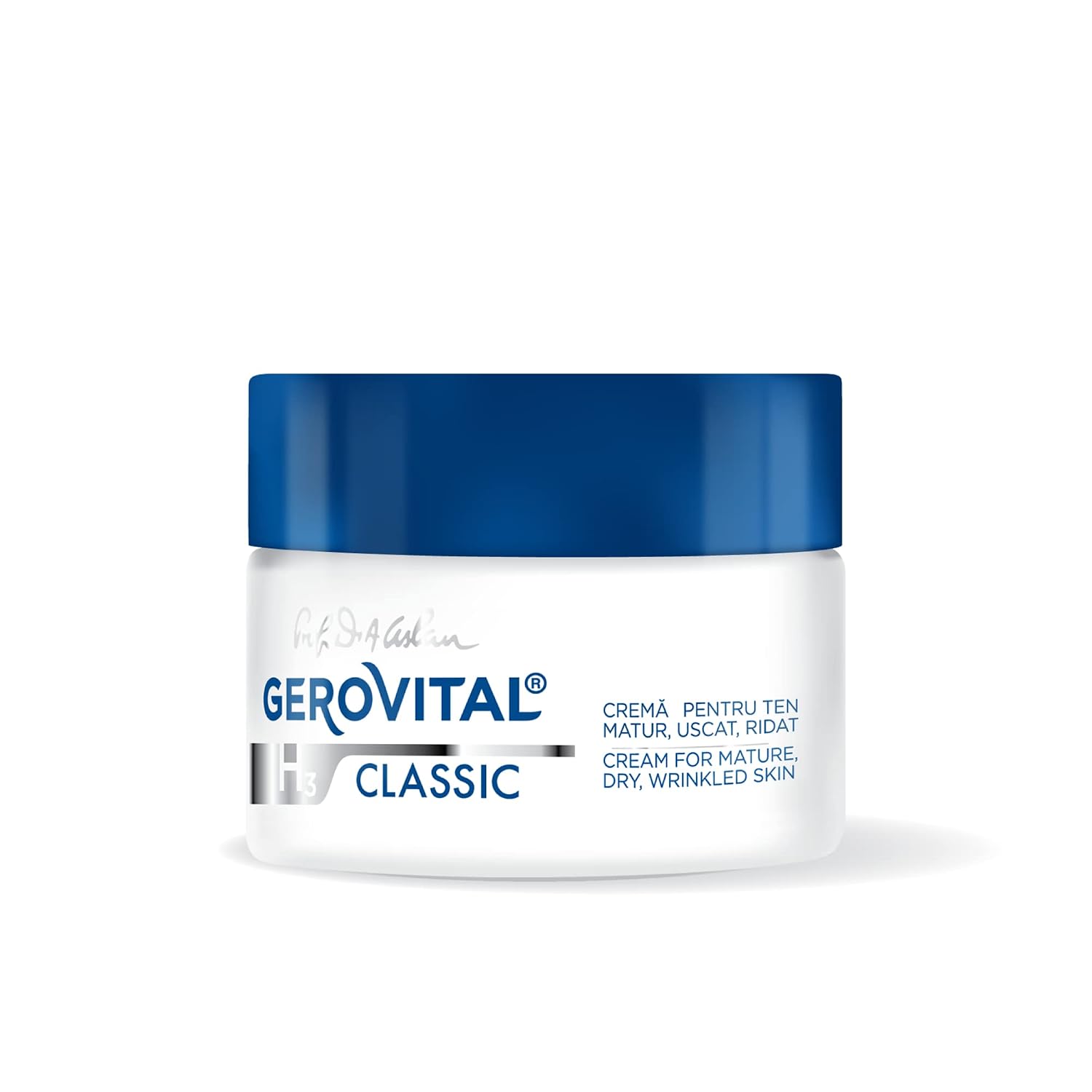 Detalle de Gerovital H3 Classic Gesichtscreme mit Hyaluronsäure & Vitamin E (50 ml)