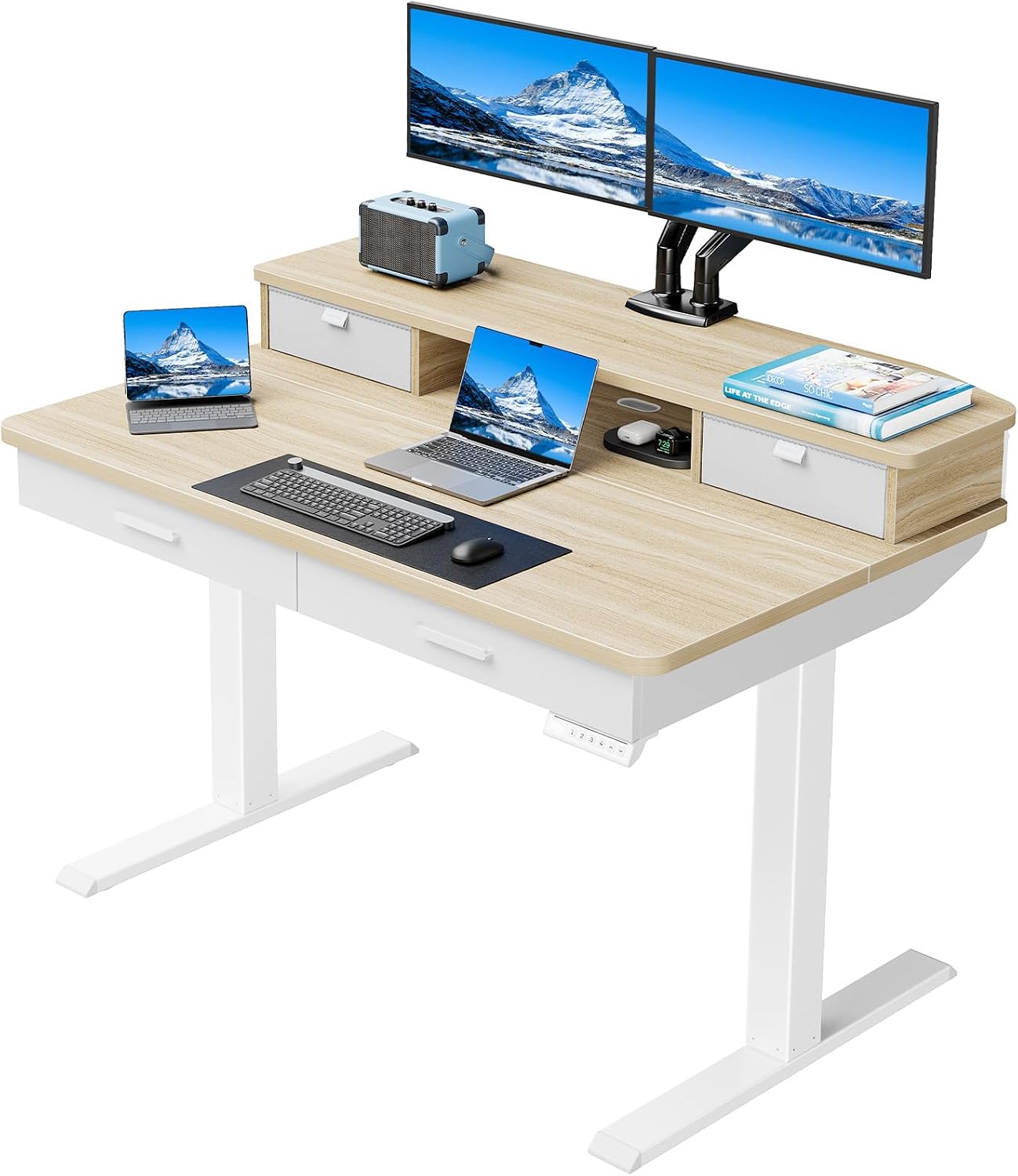 Detalle de HUANUO Electric Standing Desk, 48 x 30 Inch
