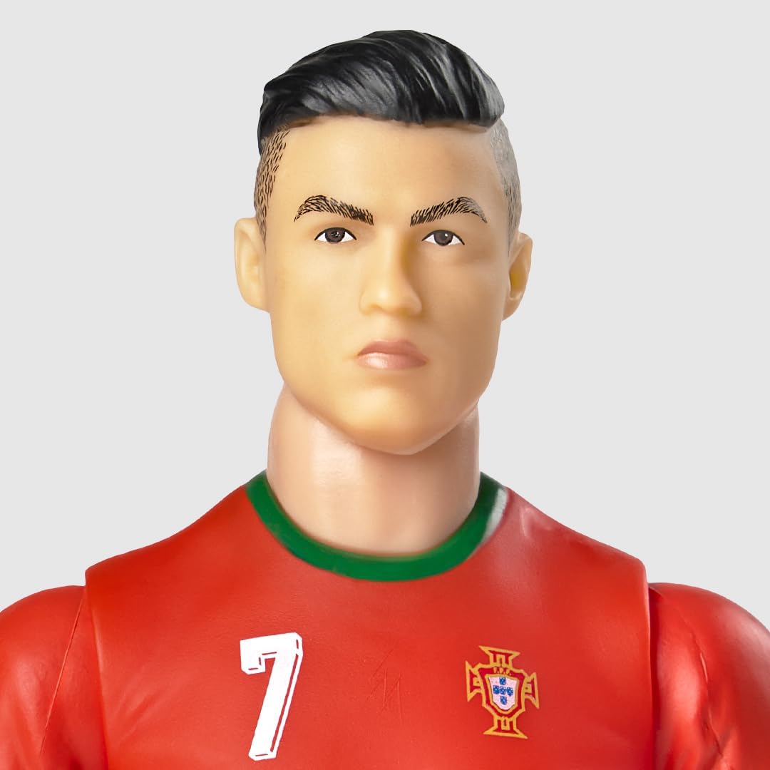 Thumbnail 3 de Statuetta calcio Ronaldo Megableu da 20 cm, articolata con licenza ufficiale e 10 punti di snodo
