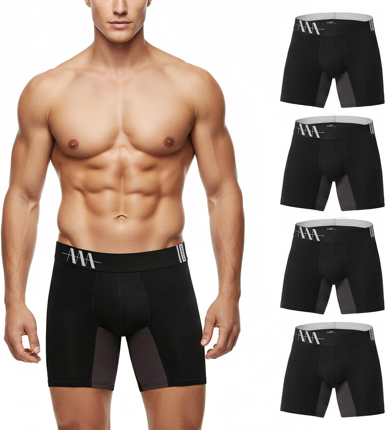 Detalle de ZAKASA Calecon homme bambou 4 lots