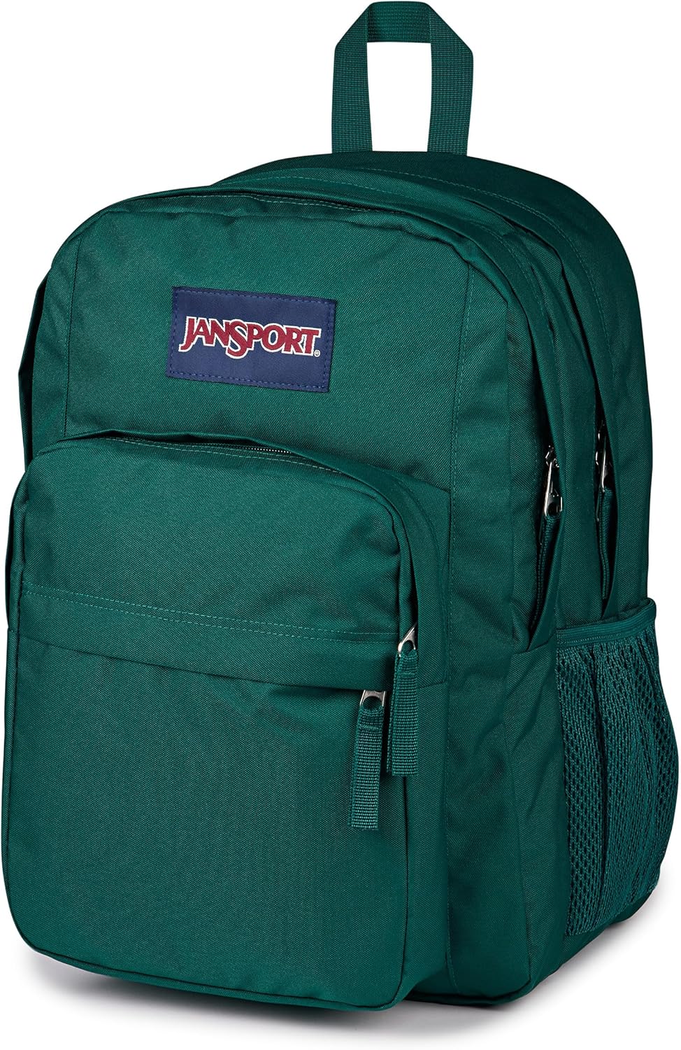 Detalle 2 de JANSPORT Big Day Rucksack – Großer 26L Alltagsrucksack für Schule, Reisen & Freizeit, Deep Juniper
