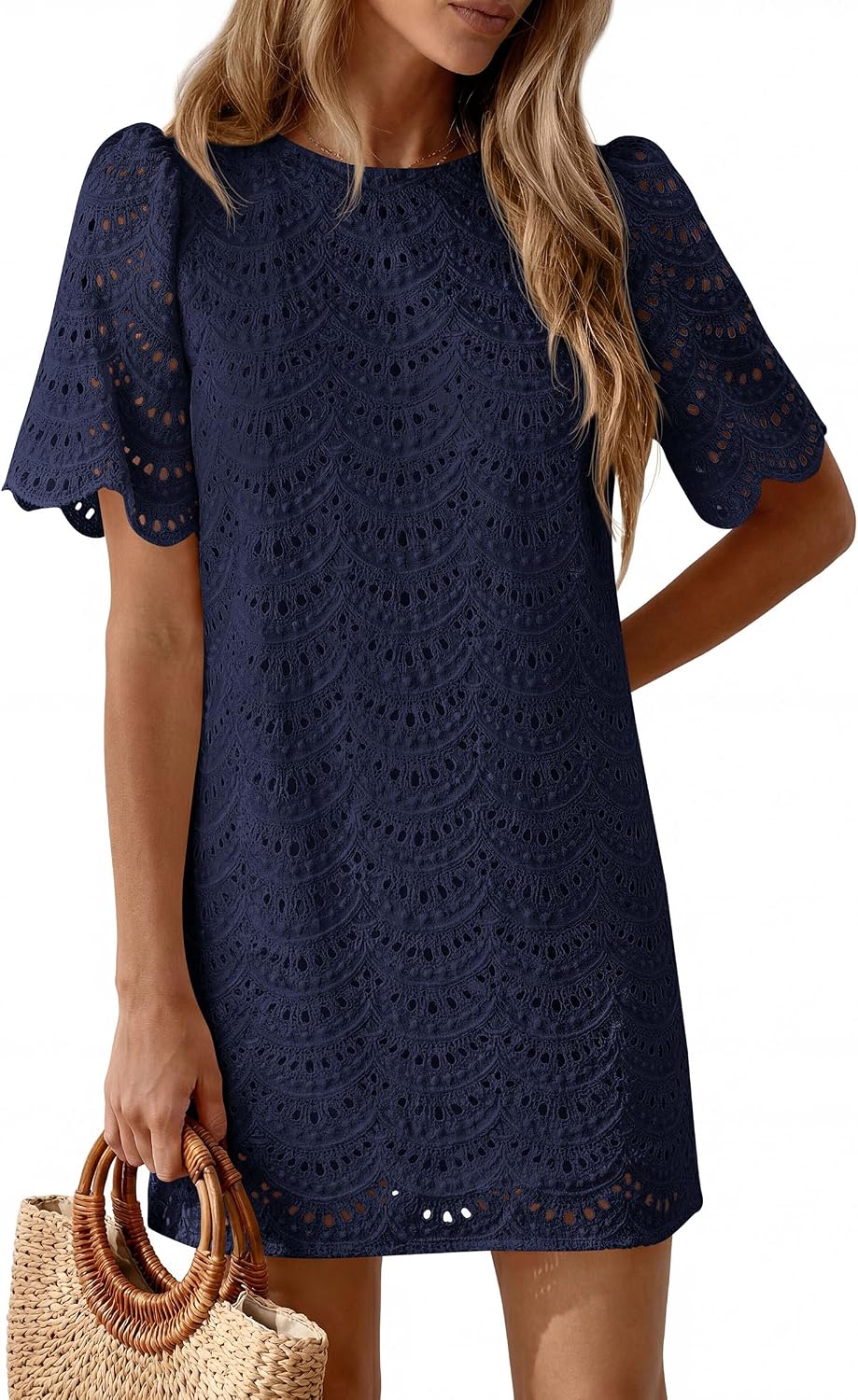 Thumbnail 6 de PrettyGarden Women's 2026 Summer Casual Short Dresses — Embroidered Lace Boho Mini Dress
