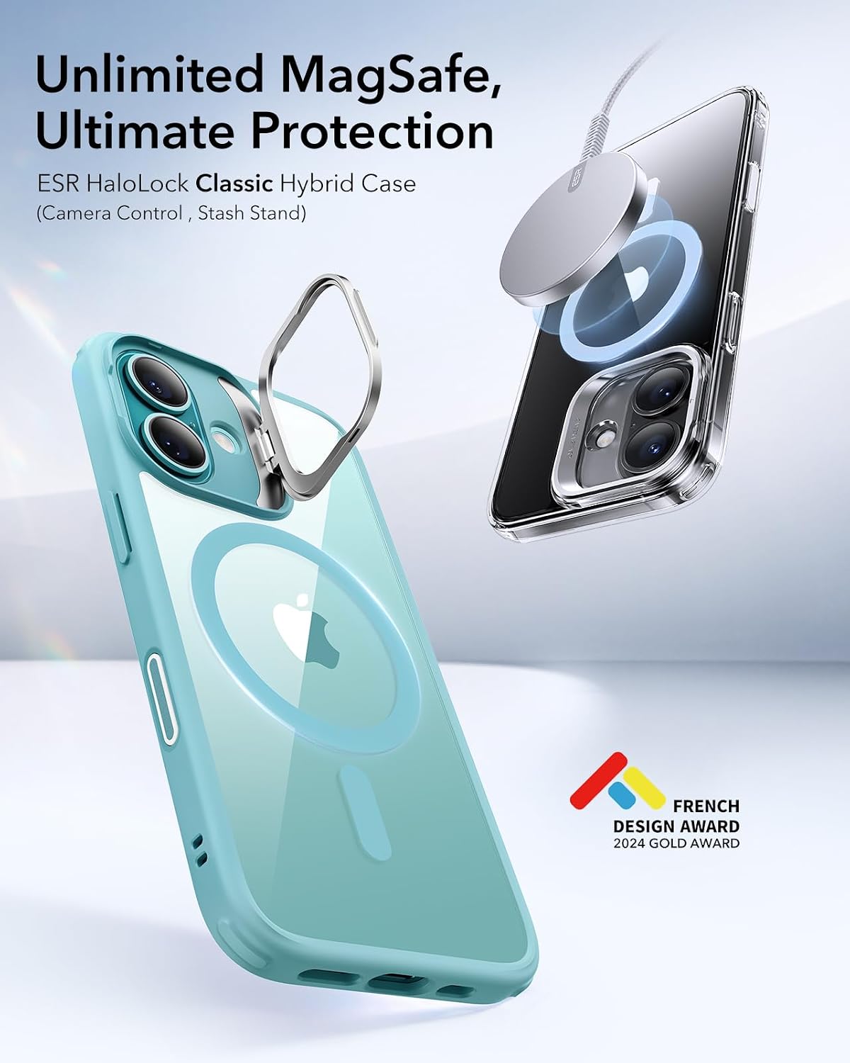 Detalle de ESR iPhone 16 MagSafe military-grade case 1
