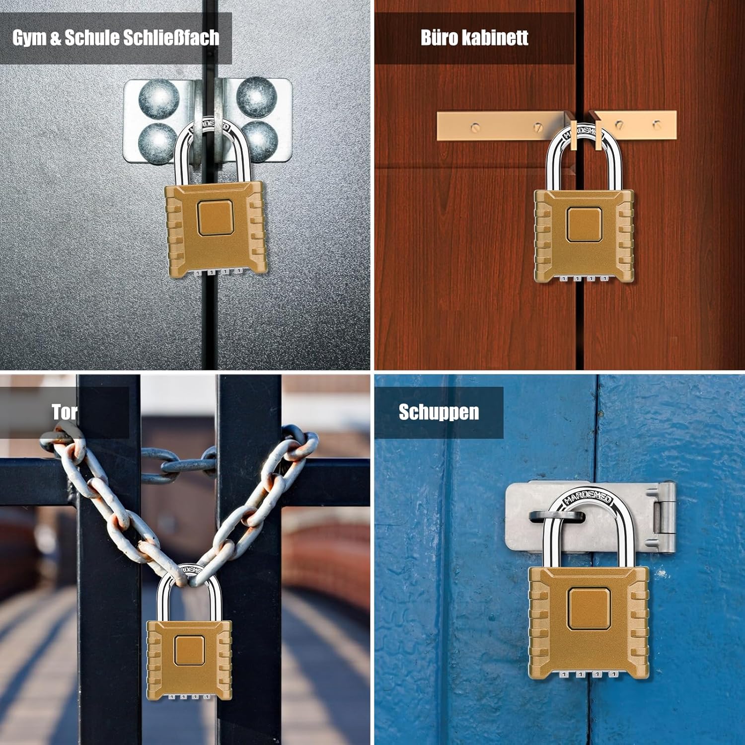 Thumbnail 6 de Diyife Schwer Zahlenschloss 52MM 4-stellig