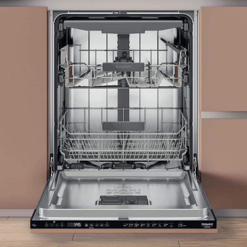 Detalle 2 de Hotpoint HA6IB16B2M6L0: lavavajillas integrado de 60 cm para 16 cubiertos, bajo consumo y 38 dB