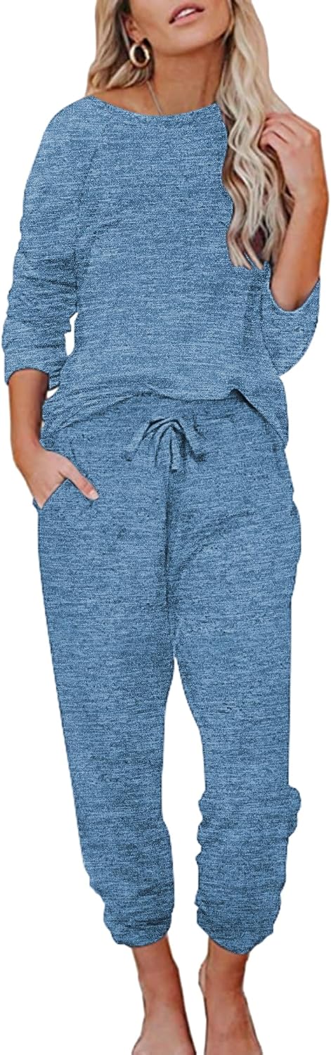 Detalle de Ekouaer Women's Pajama Set in Rayon-Blend Fabric