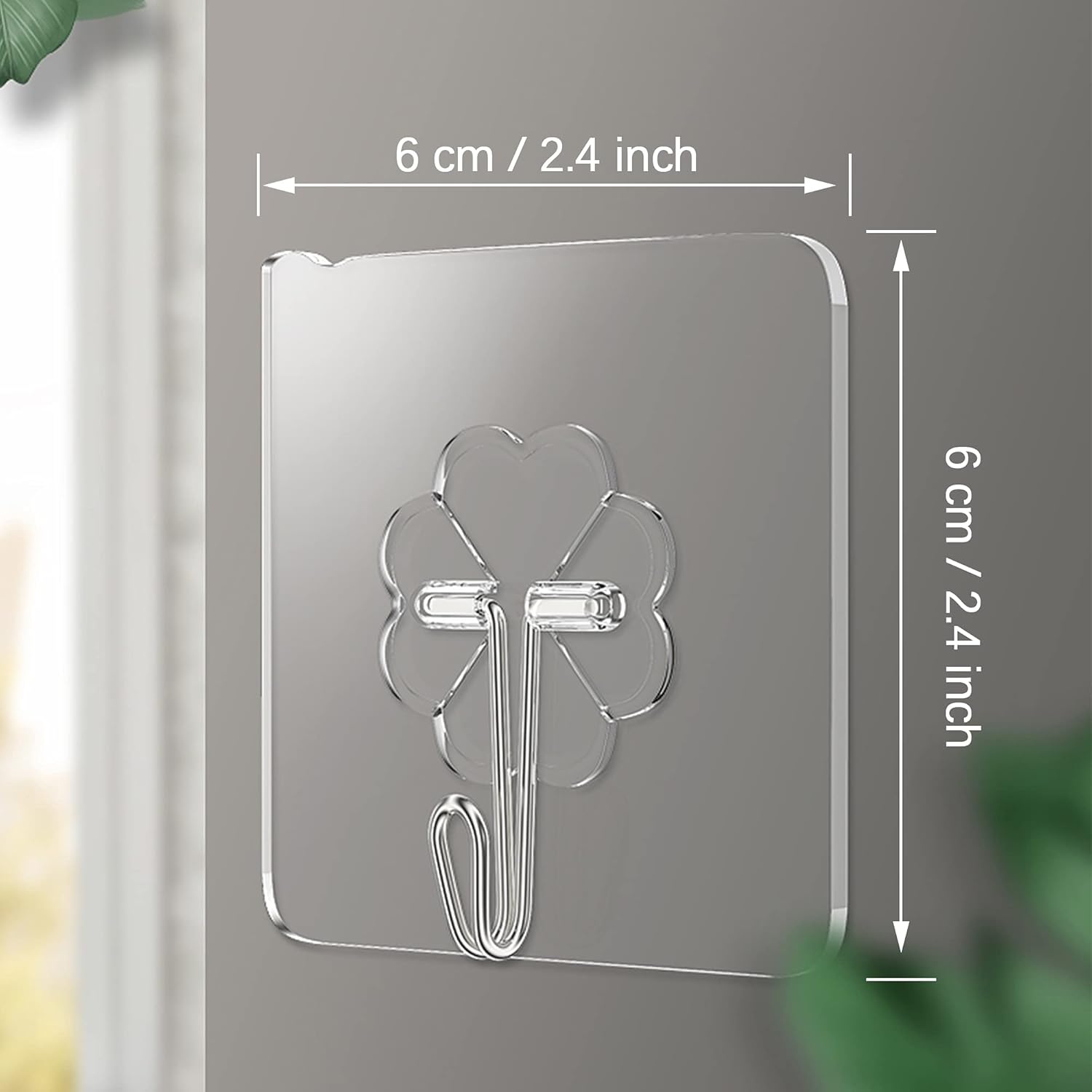 Thumbnail 1 de Lamondre 30pcs Sticky Hooks: transparent self-adhesive wall hooks for kitchen and bathroom