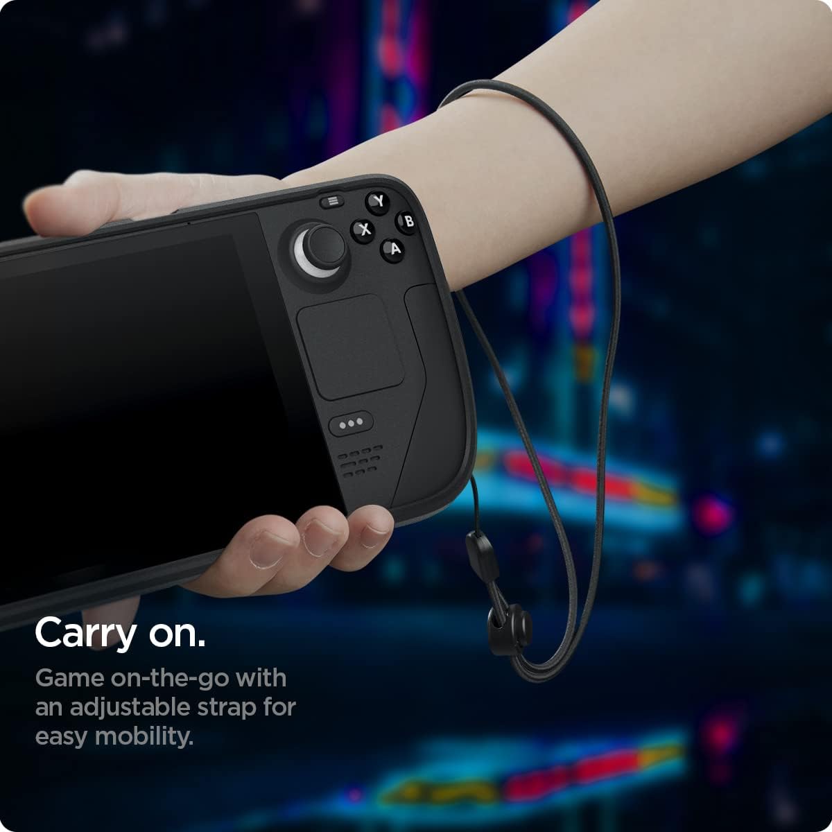 Thumbnail 6 de Spigen Cover Rugged Armor per Steam Deck LCD (2022) e Steam Deck OLED (2023) in TPU nero opaco