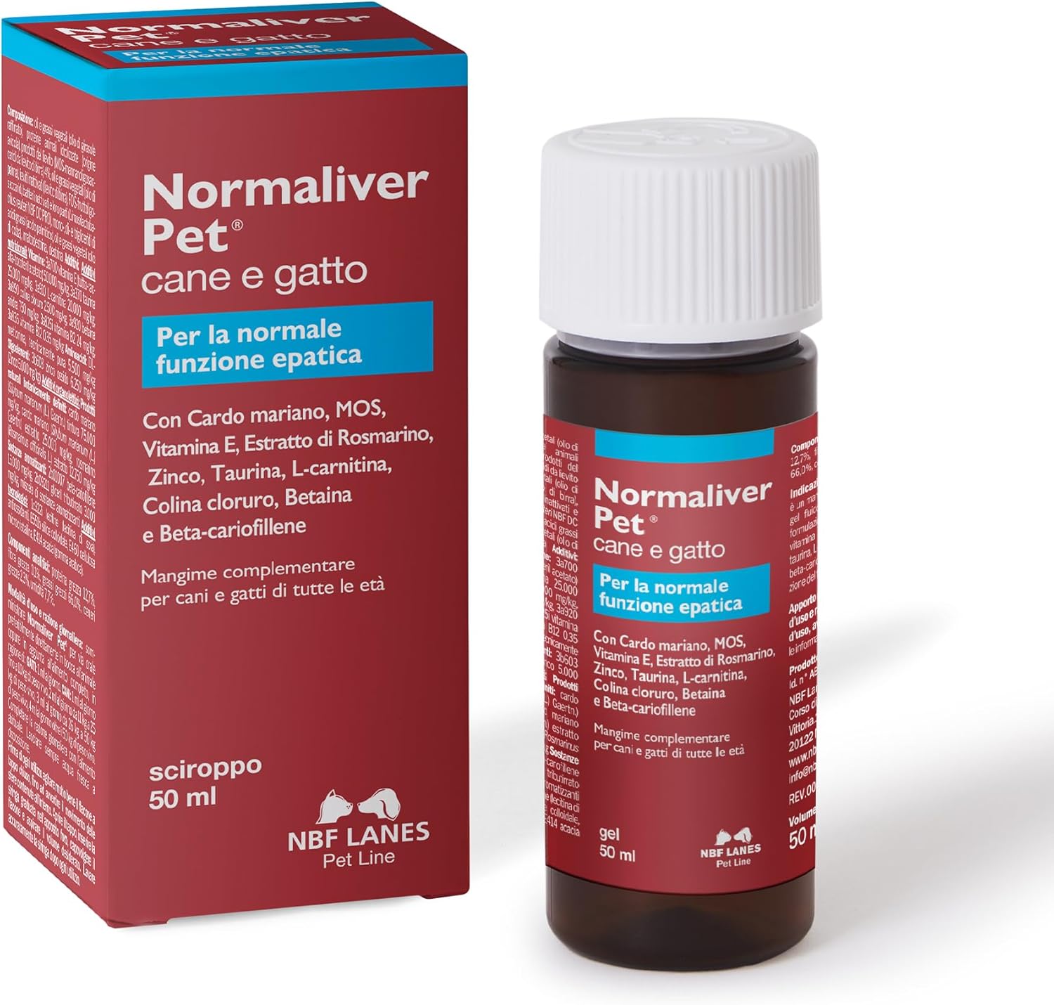 Detalle de Normaliver Pet 50ml – Complément hépatique pour chiens