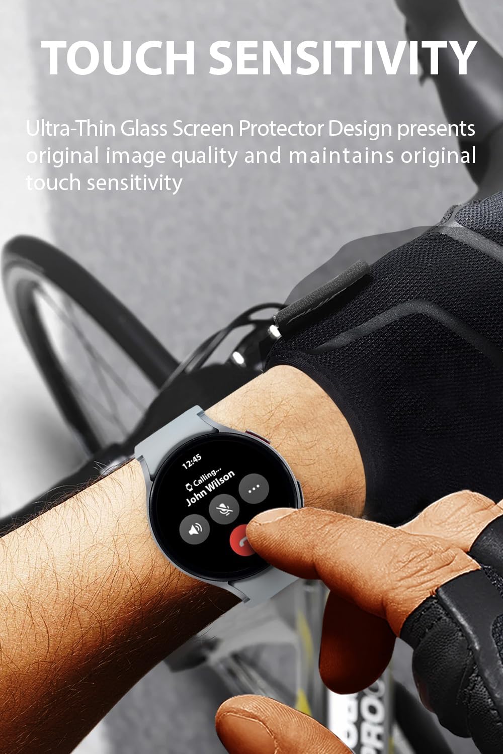 Detalle de Yaekea 4 Pack 40 mm Screen Protectors for Samsung Galaxy Watch 4/5/6/7/FE/8 — Anti-Fingerprint Tempered Glass