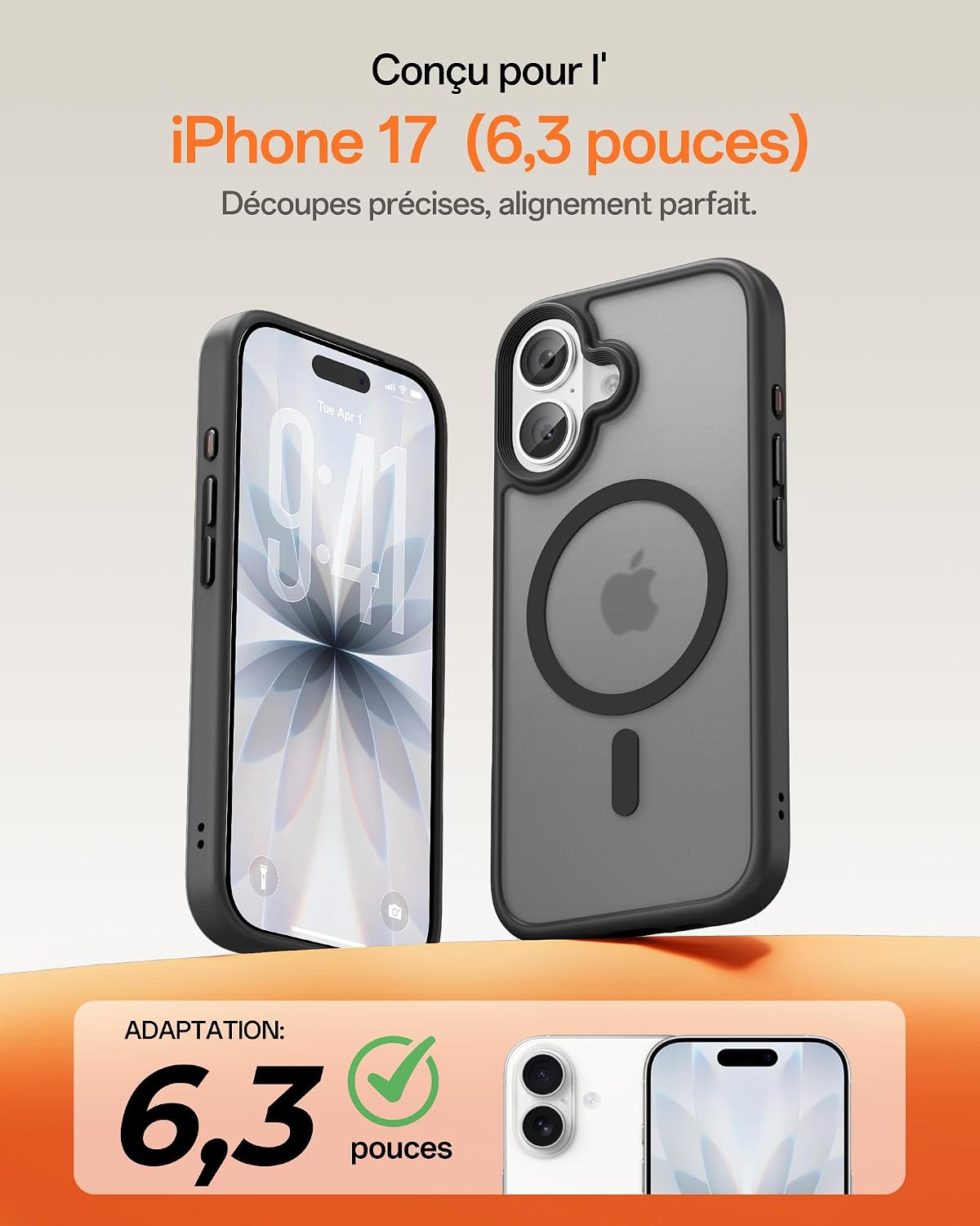 Detalle 2 de Coque magnétique UNBREAKcable pour iPhone 17