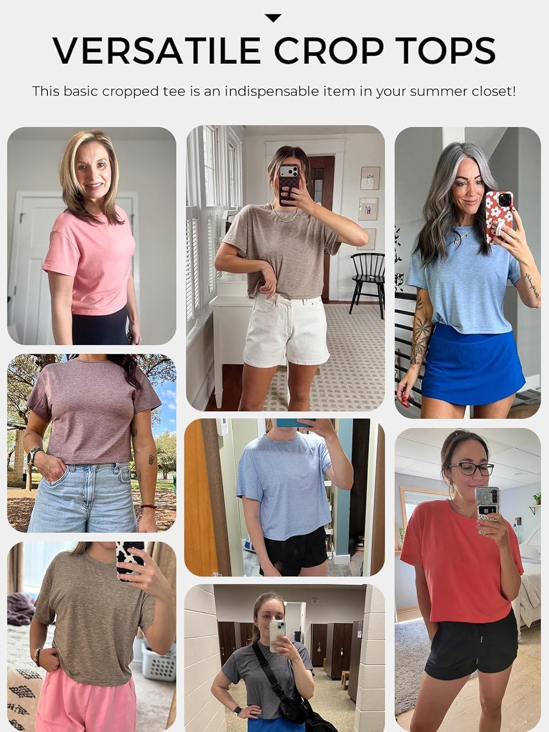 Thumbnail 3 de Tankaneo Women Cropped T-Shirt, crew neck
