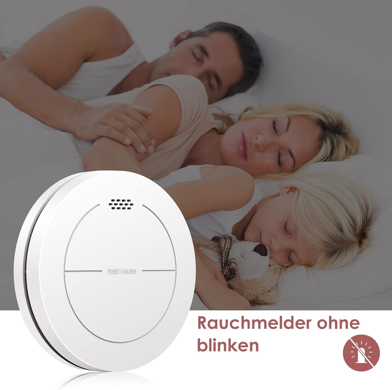Thumbnail 3 de Safeliveo Rilevatore di fumo con batteria 10 anni (3-Pack) — allarme silenzioso e senza LED lampeggiante, 85 dB
